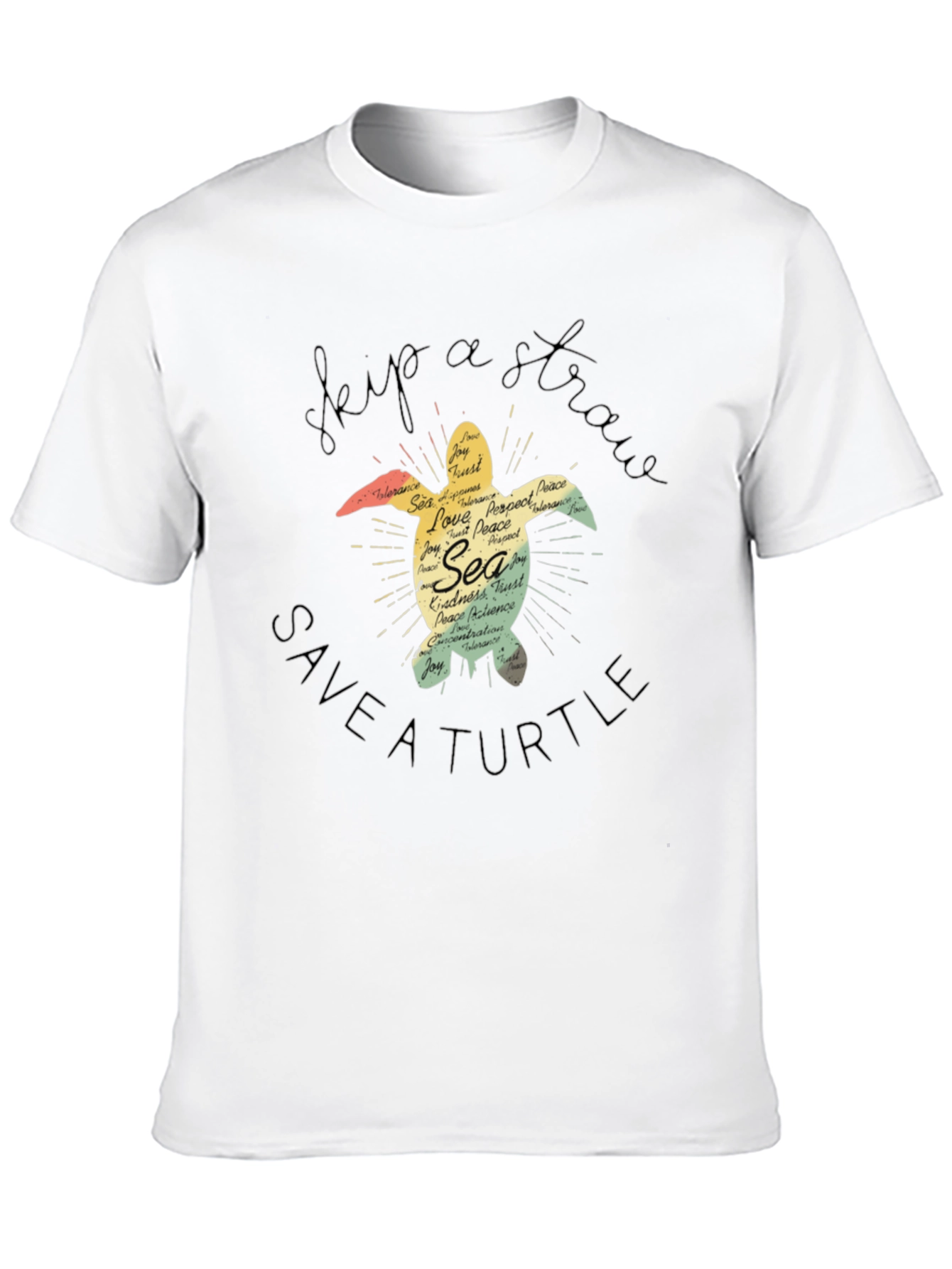 Skip A Straw Save A Turtle T-Shirt