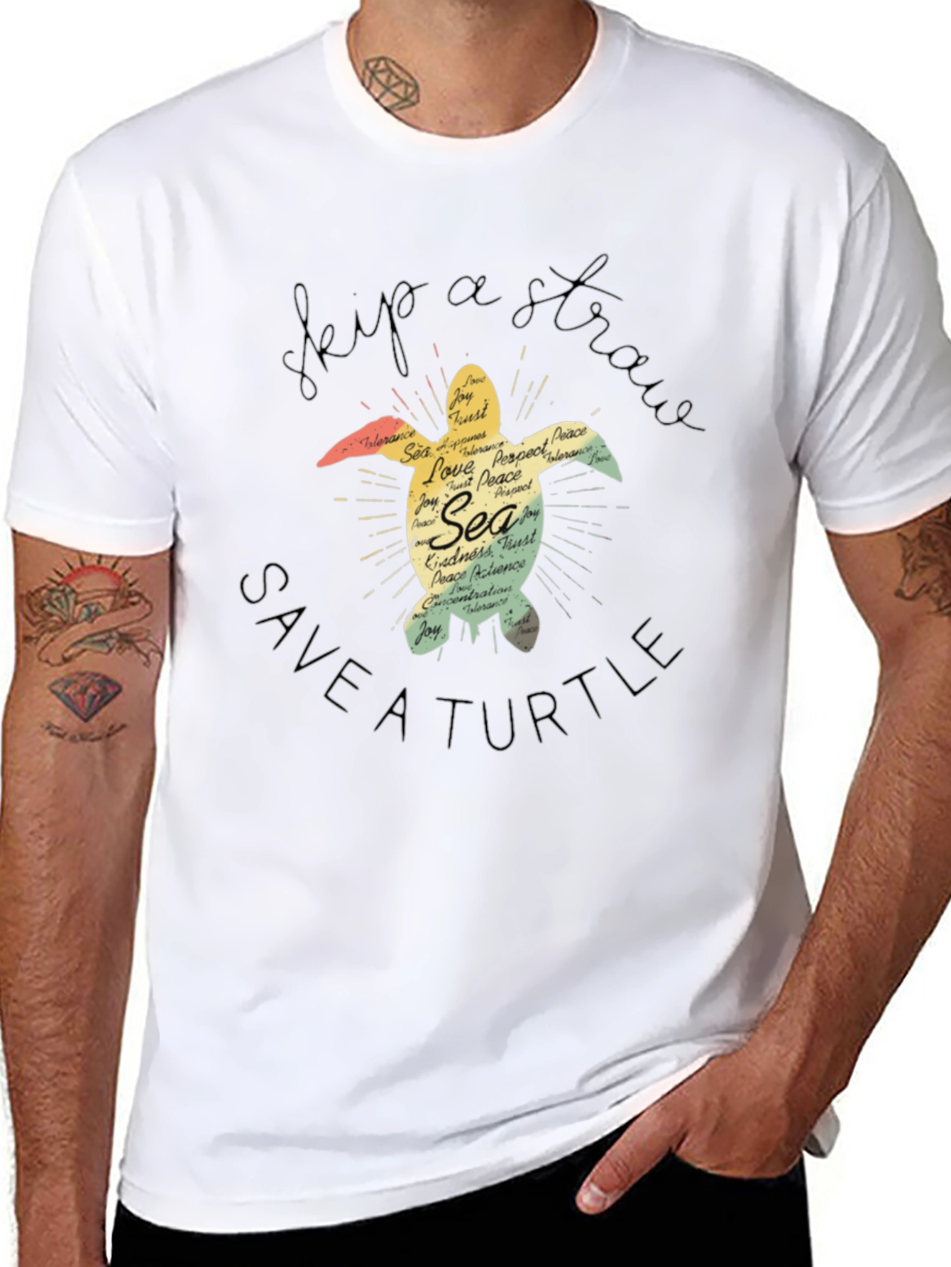 Skip A Straw Save A Turtle T-Shirt