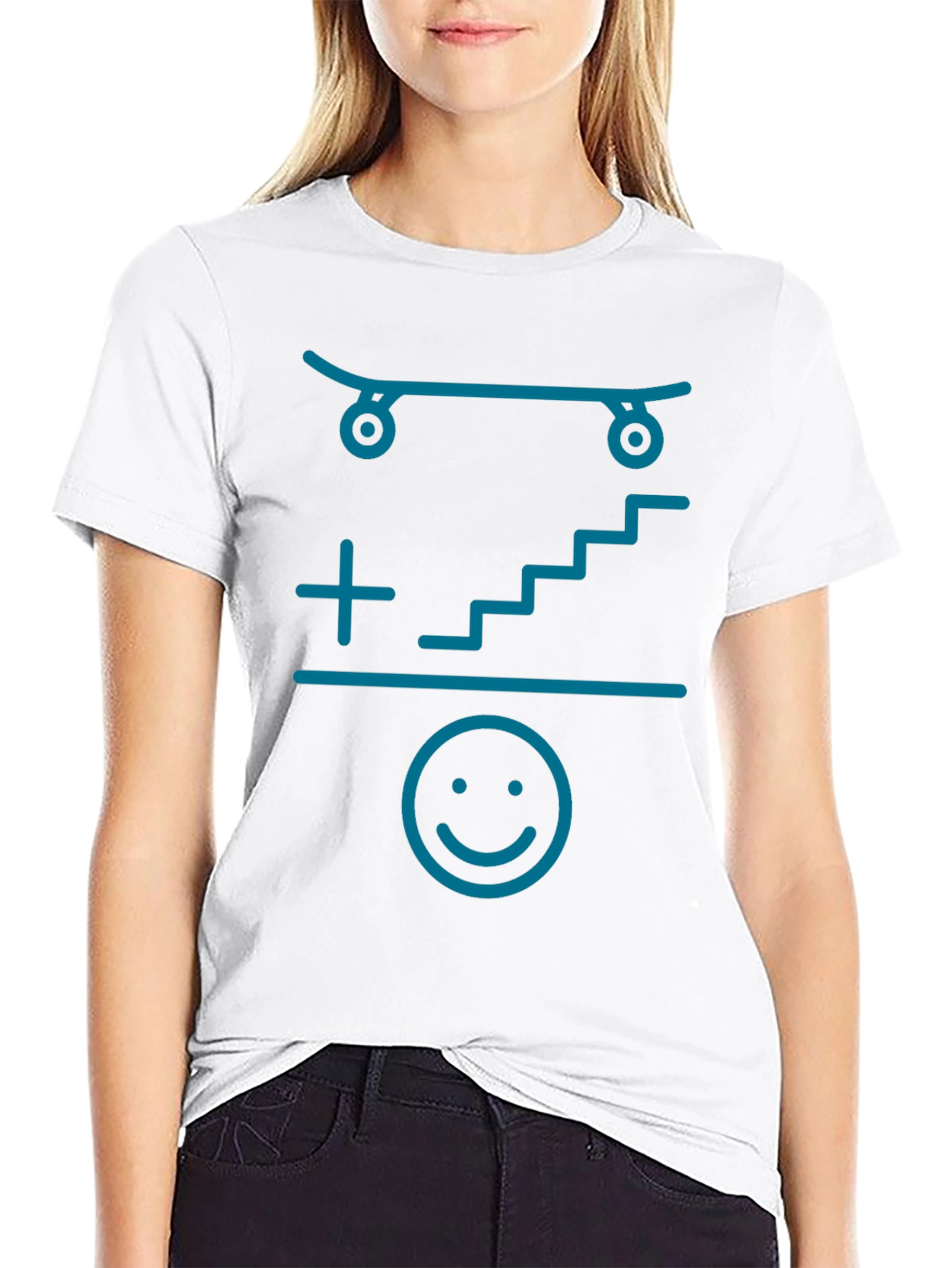 Skate Stairs Graphic T-Shirt - Cool & Comfortable!