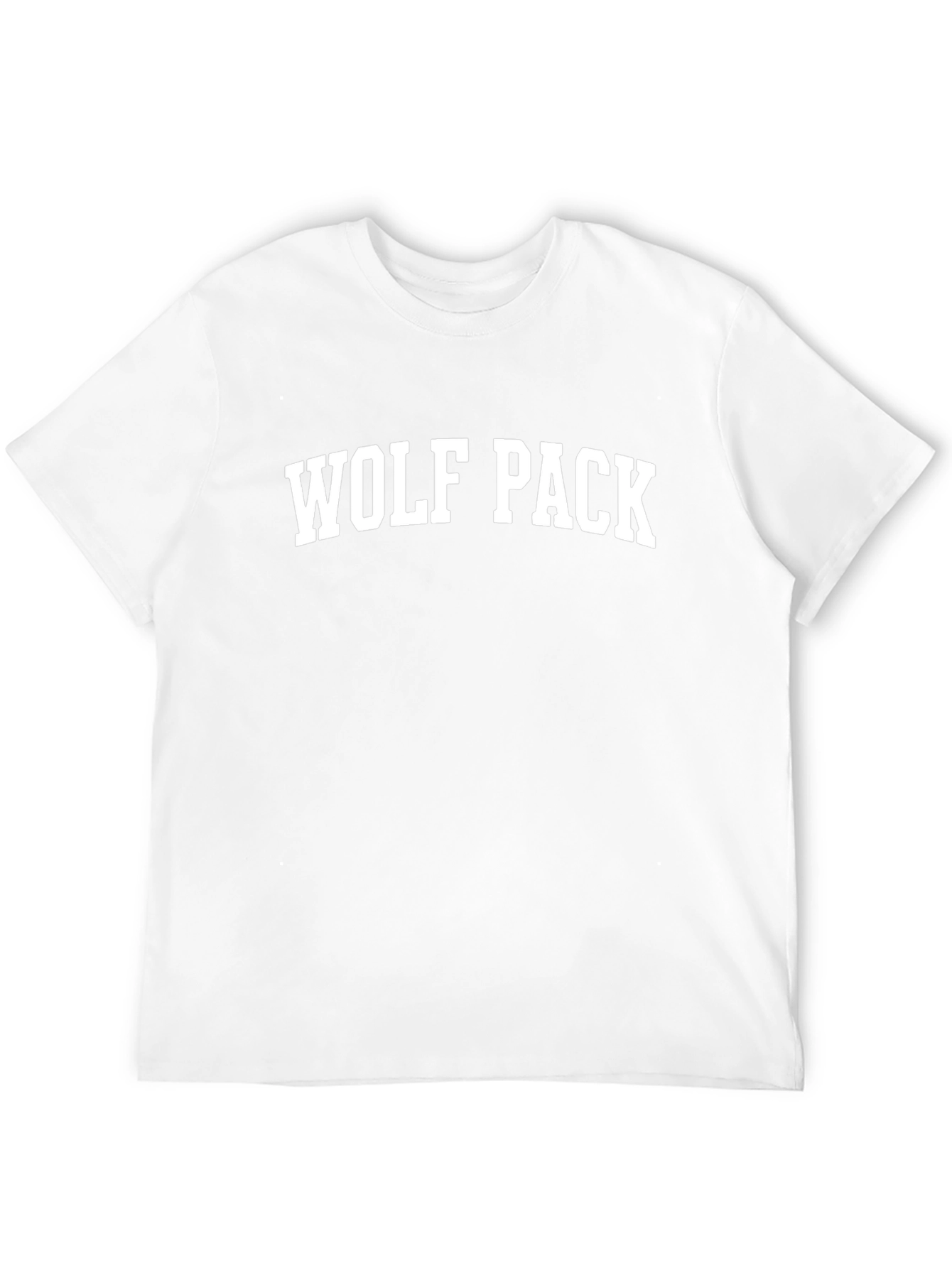 Wolf Pack Graphic Tee - Black Cotton Blend T-Shirt