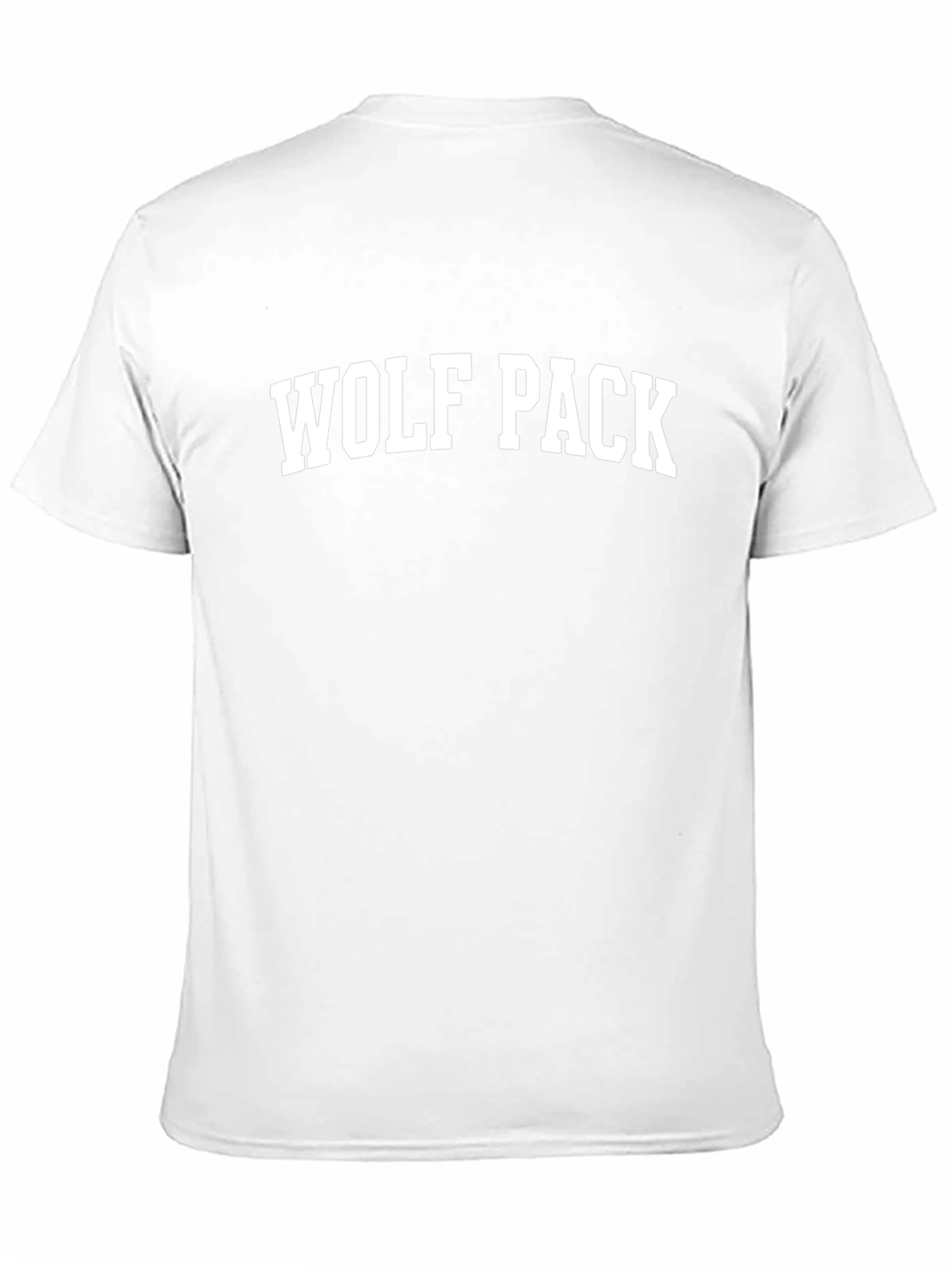 Wolf Pack Graphic Tee - Black Cotton Blend T-Shirt