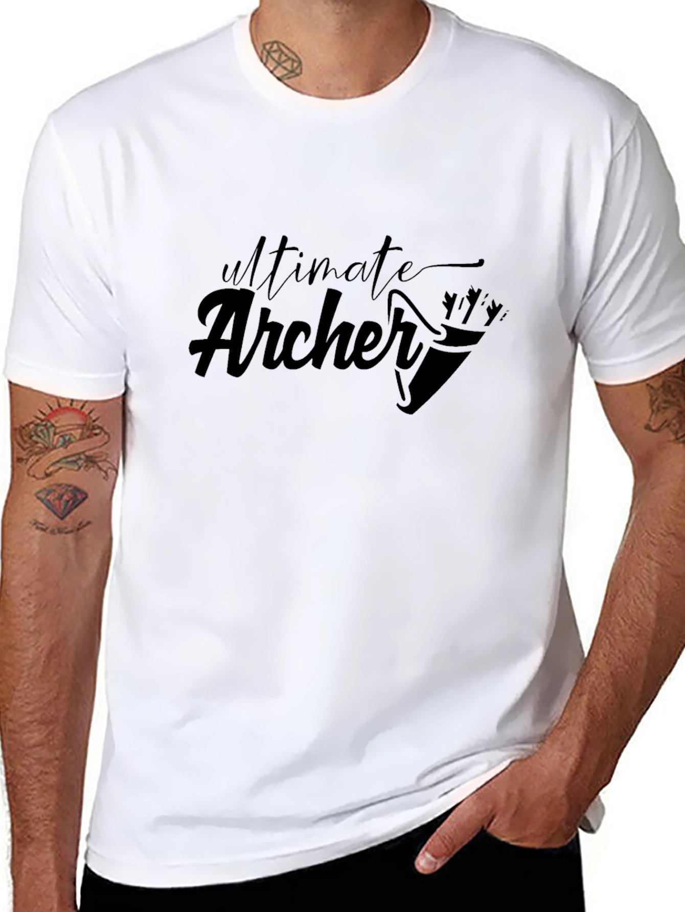 Ultimate Archer T-Shirt - Black Graphic Tee