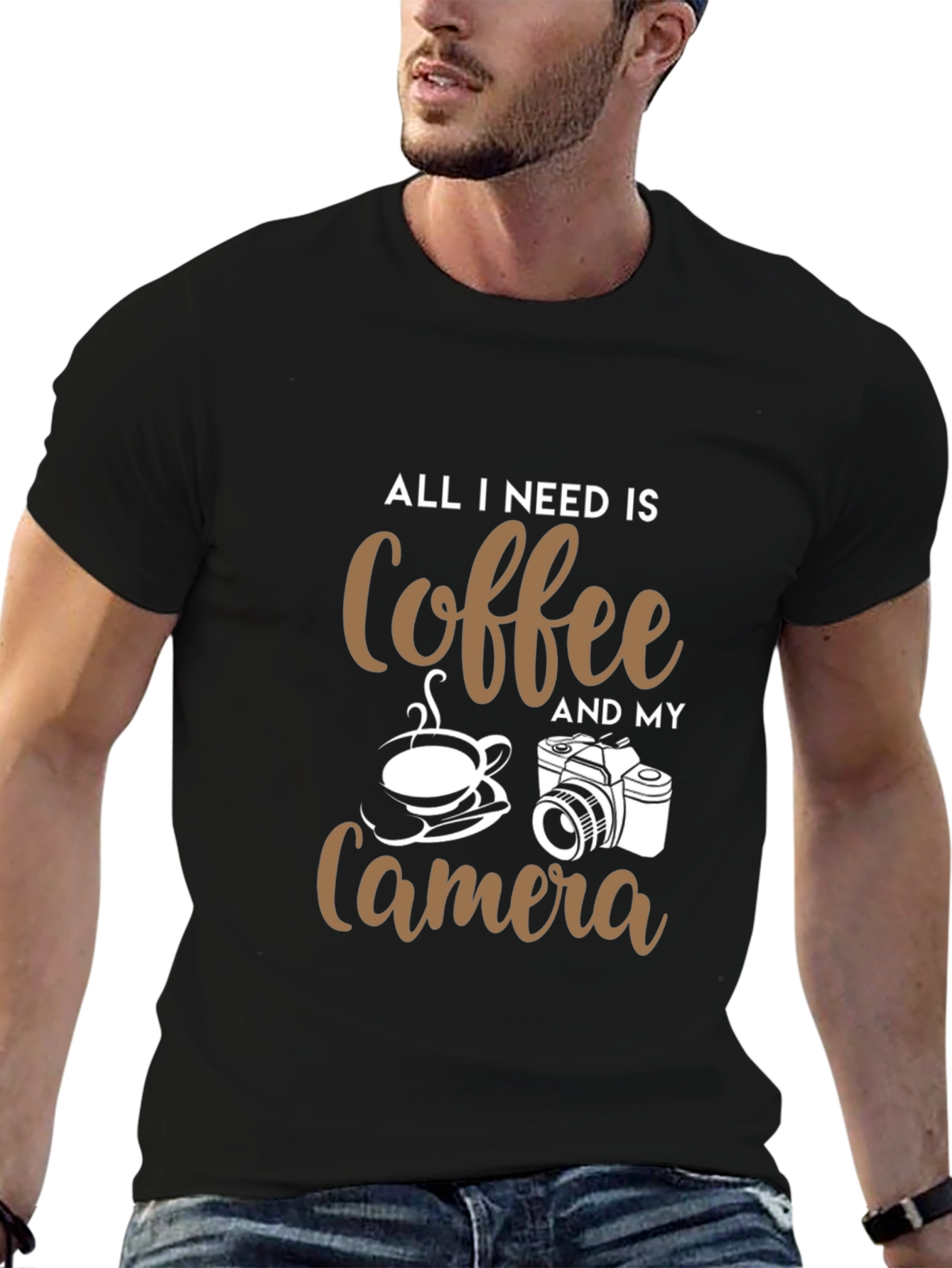 Coffee and Camera Graphic Tee