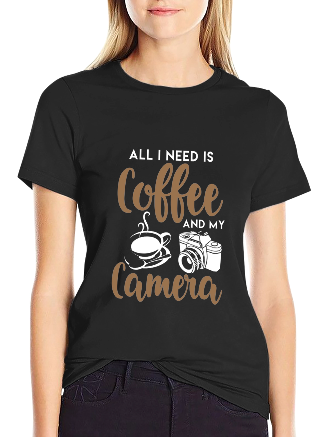 Coffee and Camera Graphic Tee