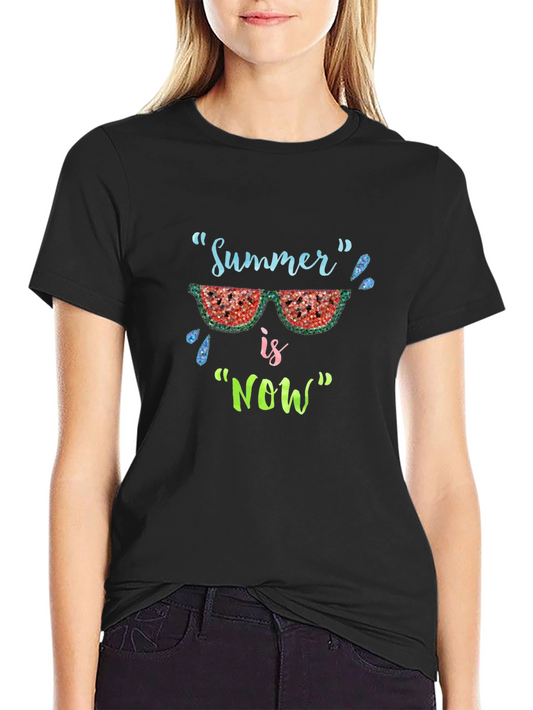 Summer is Now Tee: Watermelon Sunglasses
