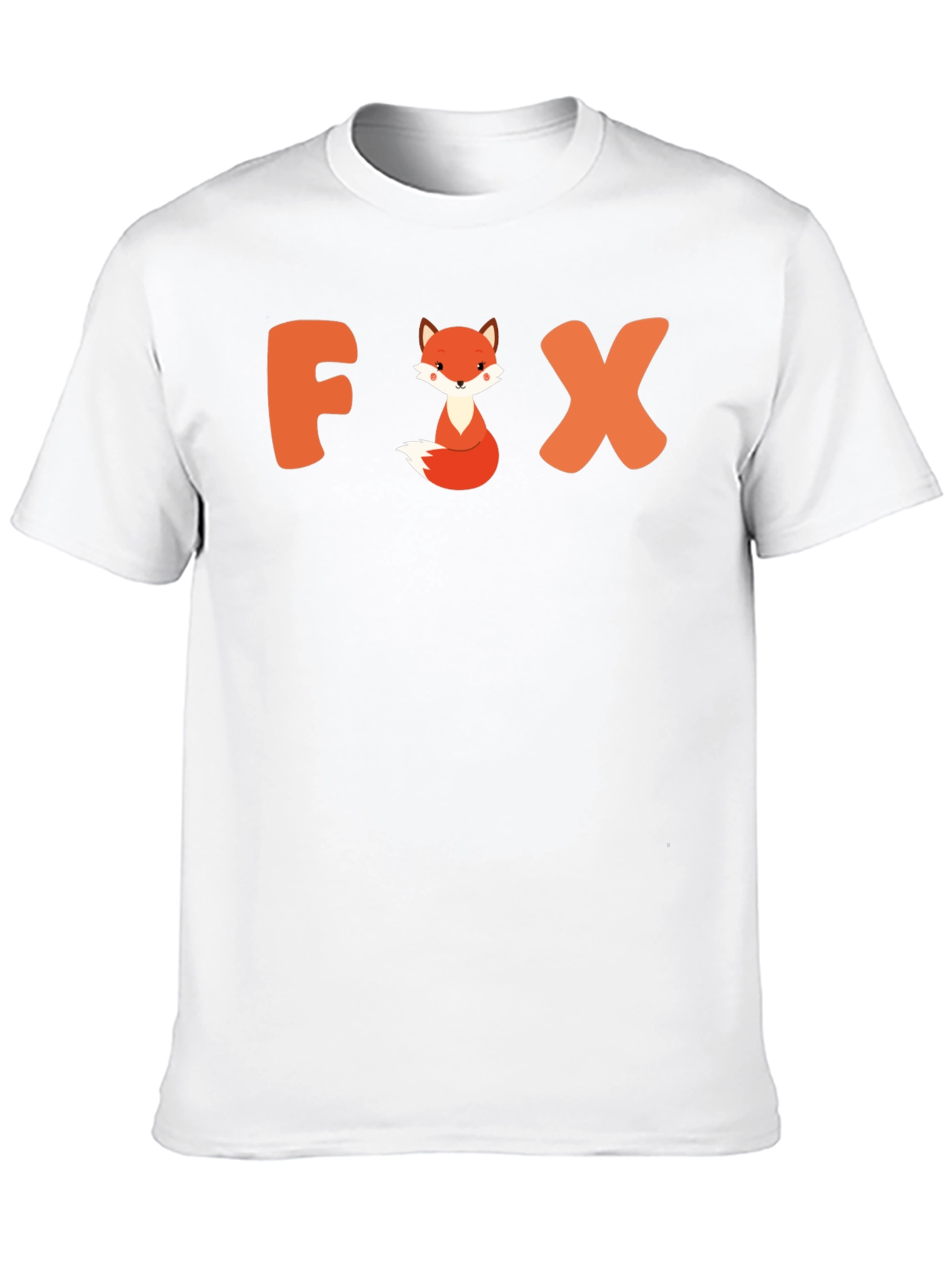 Cute Fox Graphic Tee - Unisex Black T-Shirt