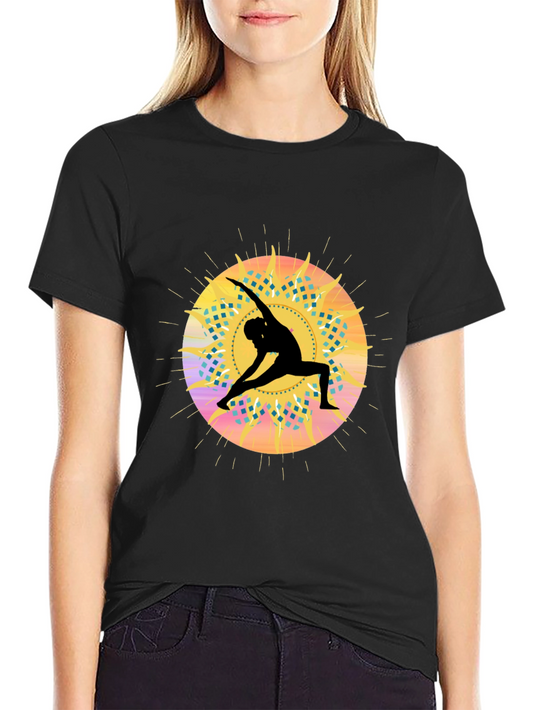 Yoga Silhouette Graphic T-Shirt
