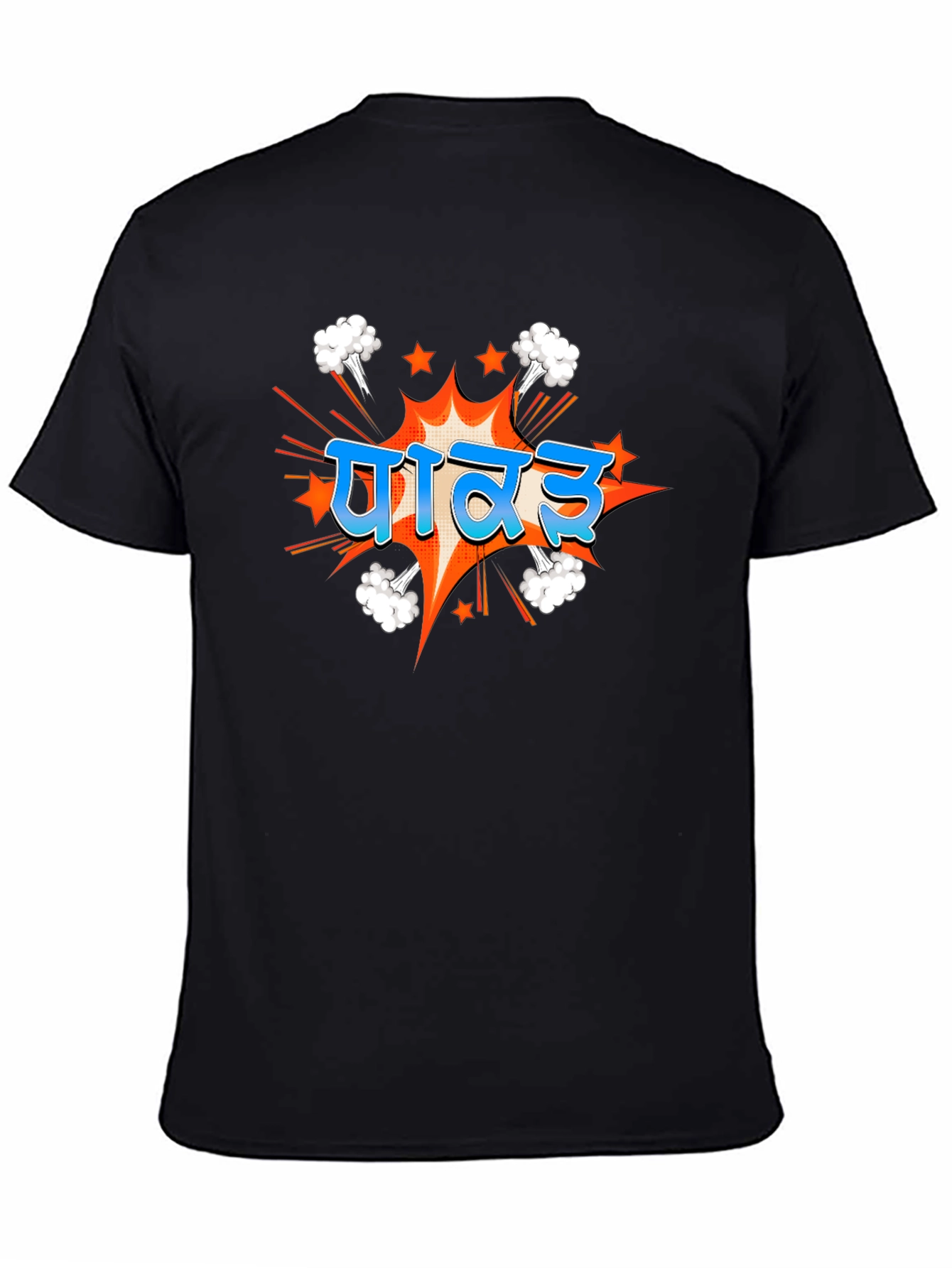 Punjabi Power T-Shirt - Black Graphic Tee