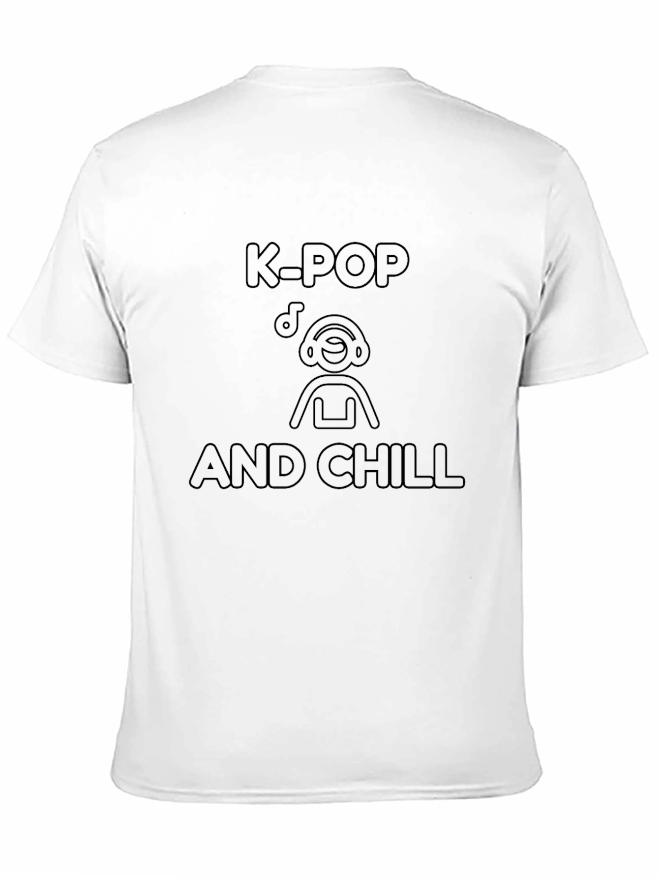 K-Pop and Chill Black Graphic Tee