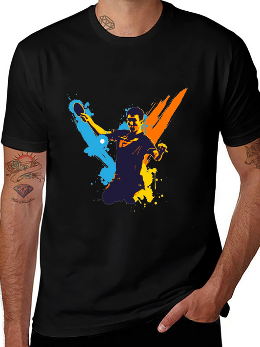 Table Tennis Player Graphic T-Shirt