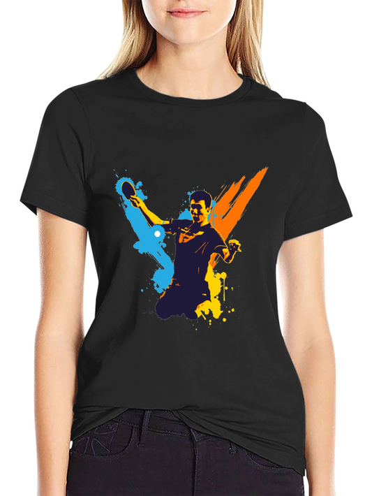 Table Tennis Player Graphic T-Shirt