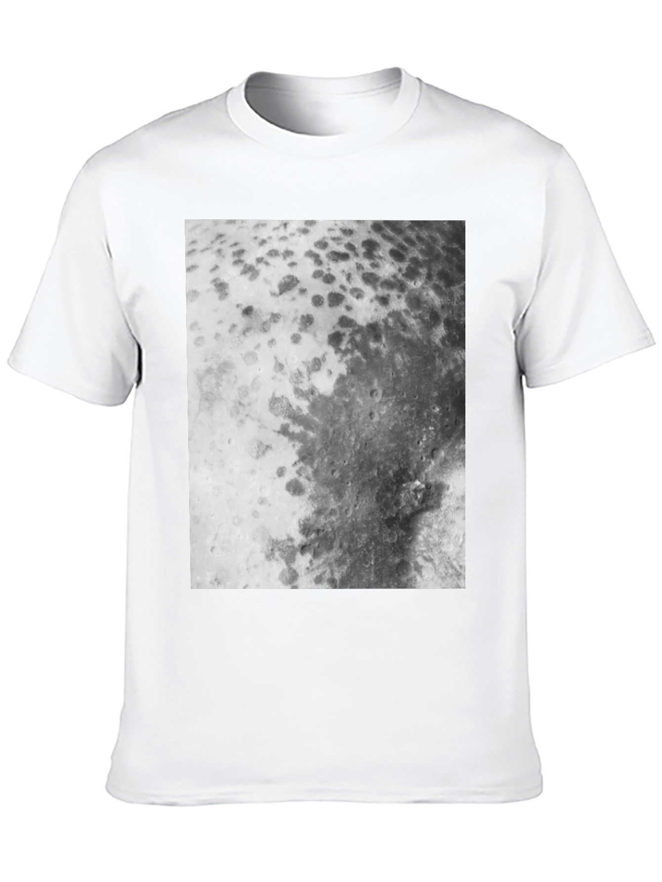 Lunar Surface Graphic Tee - Black Cotton