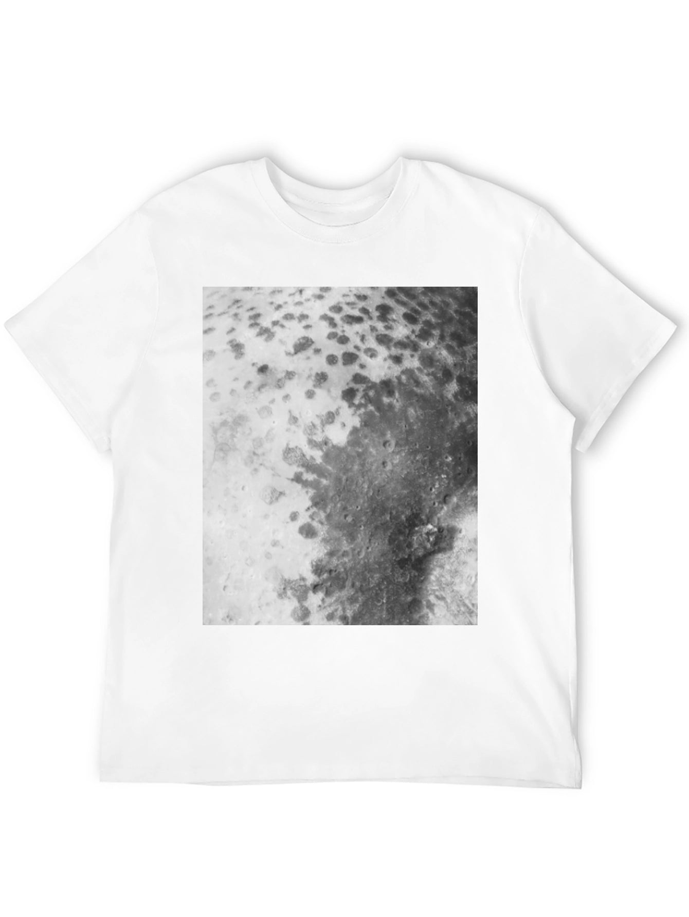 Lunar Surface Graphic Tee - Black Cotton