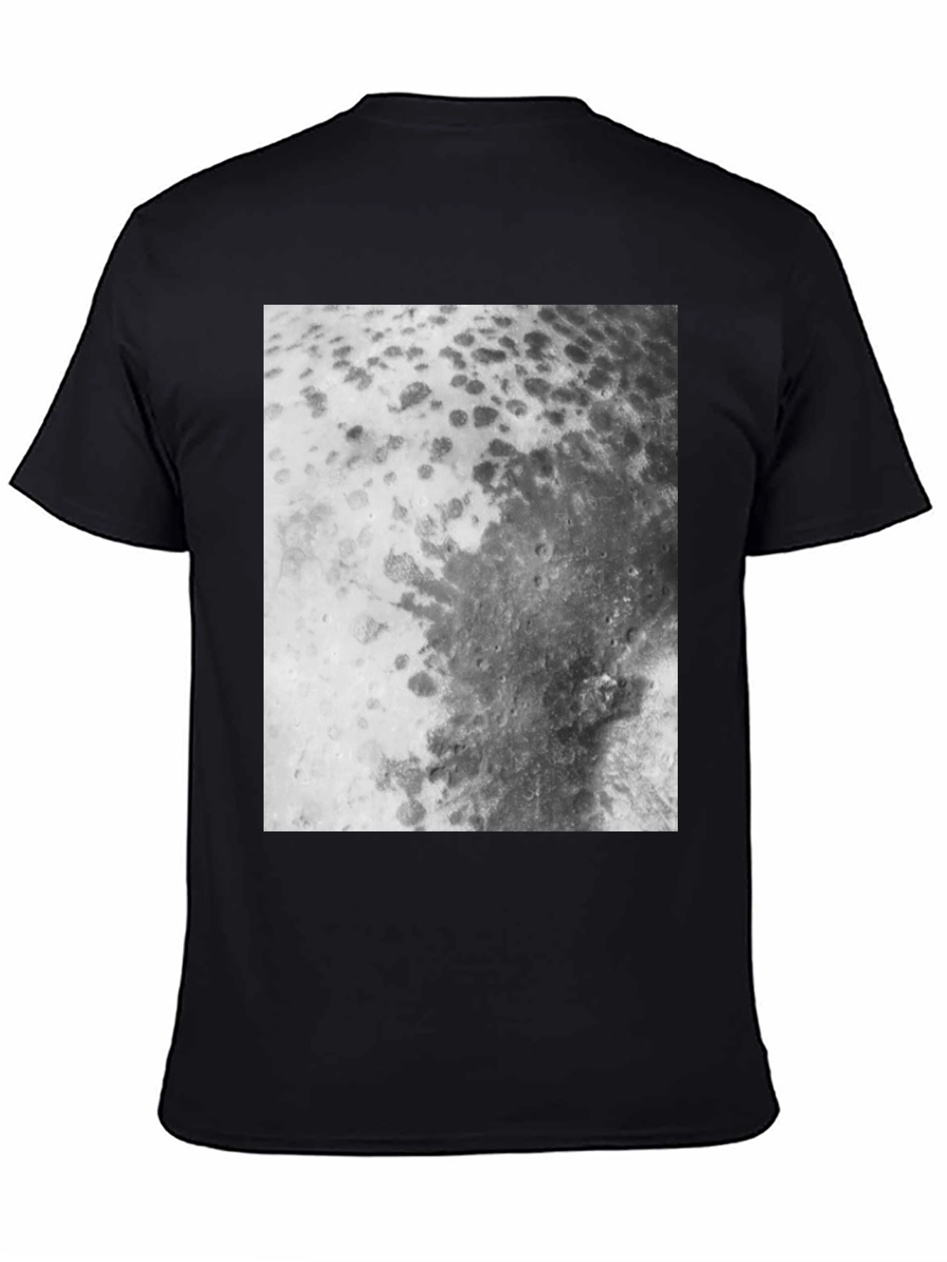 Lunar Surface Graphic Tee - Black Cotton