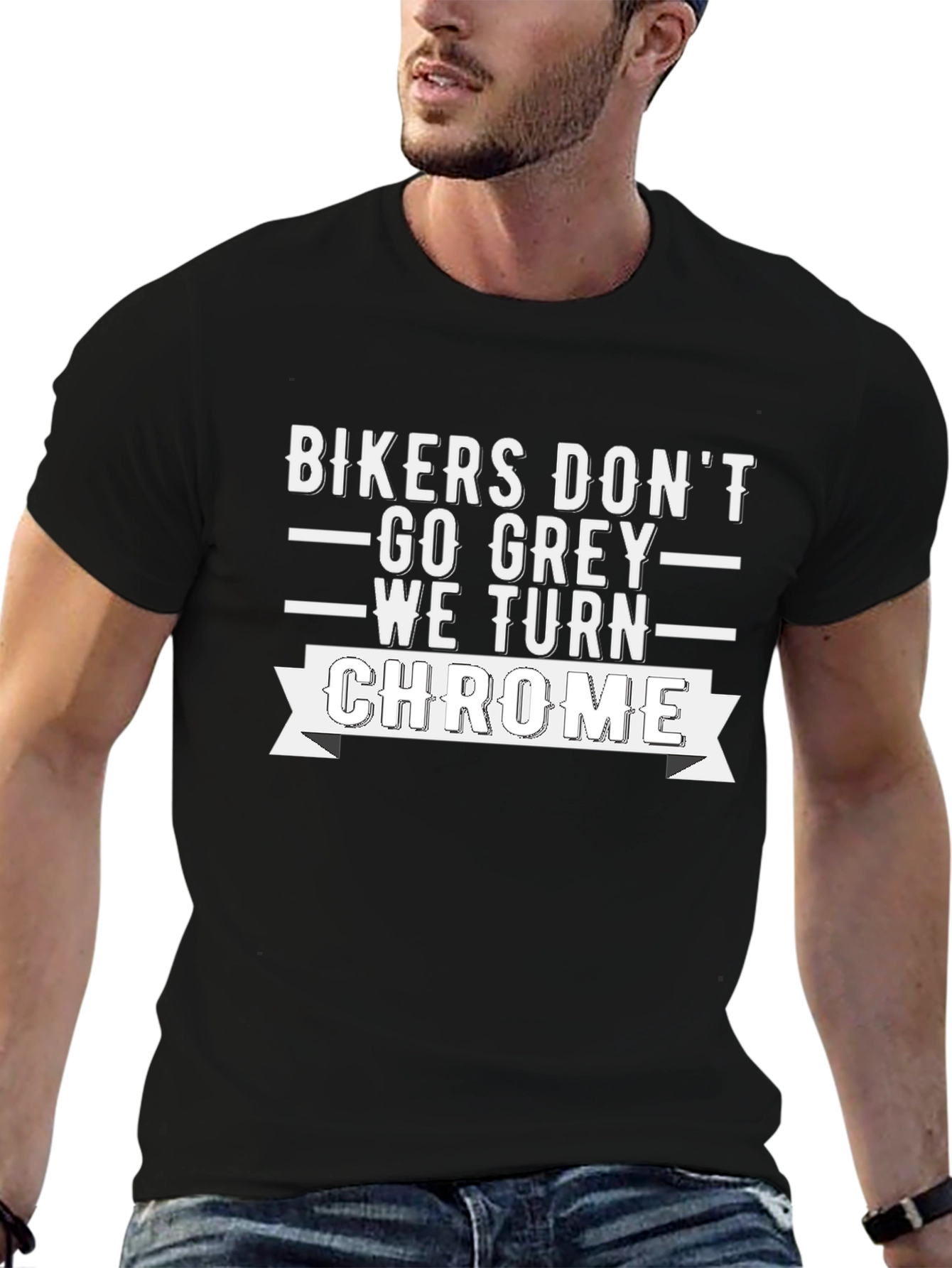 Bikers Chrome T-Shirt - Motorcycle Rider Apparel