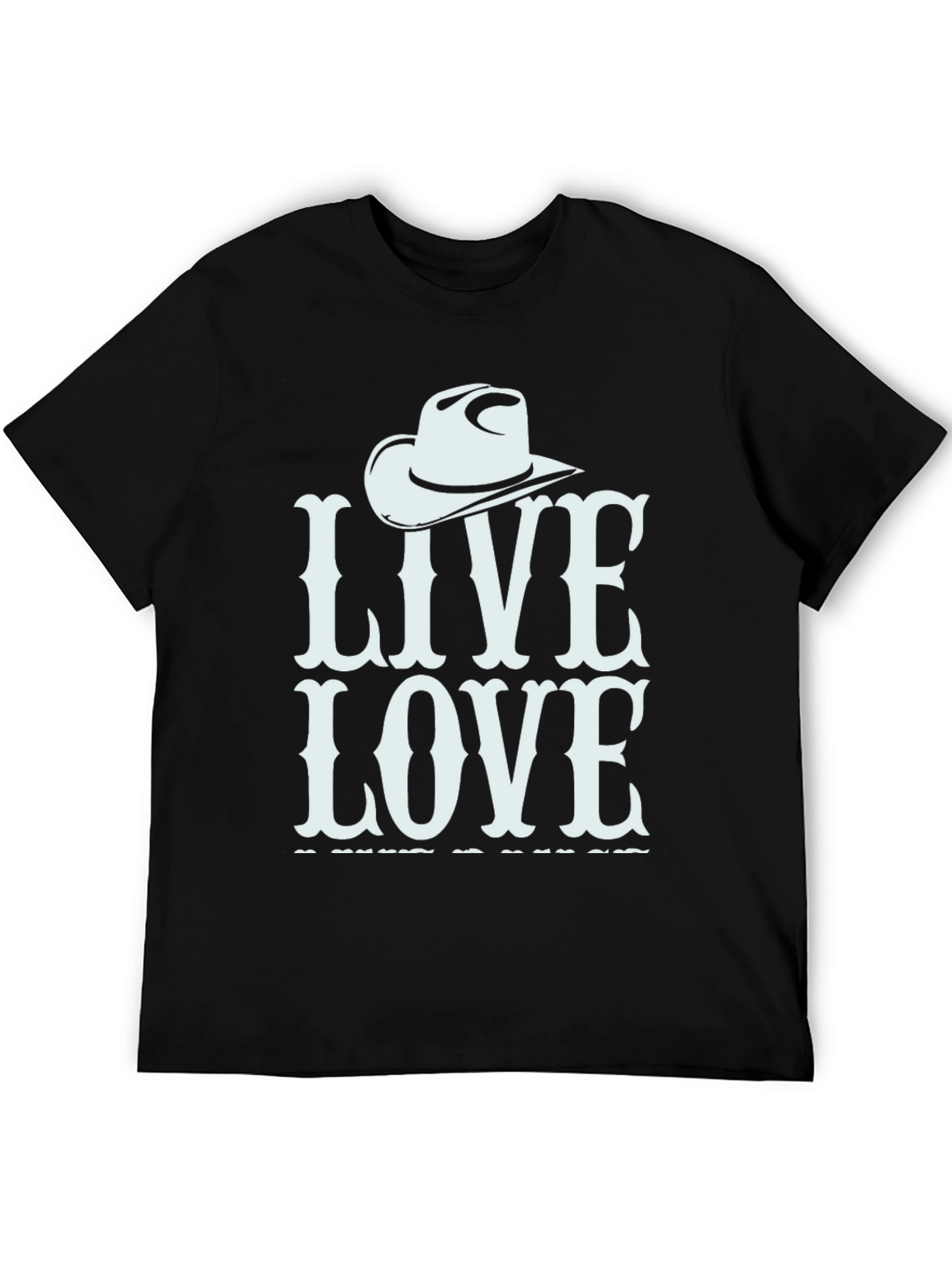 Live Love Rodeo T-Shirt Black