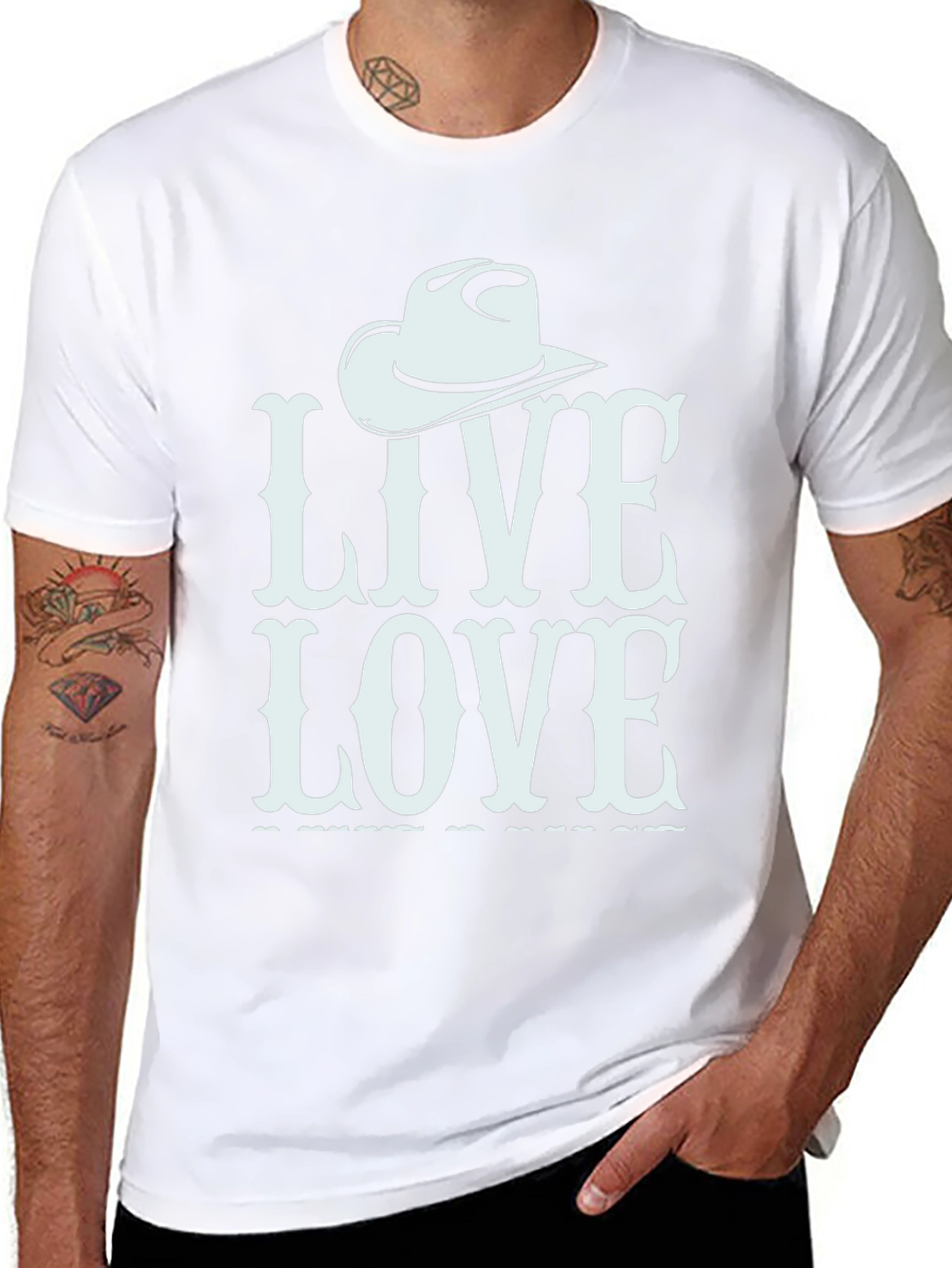 Live Love Rodeo T-Shirt Black