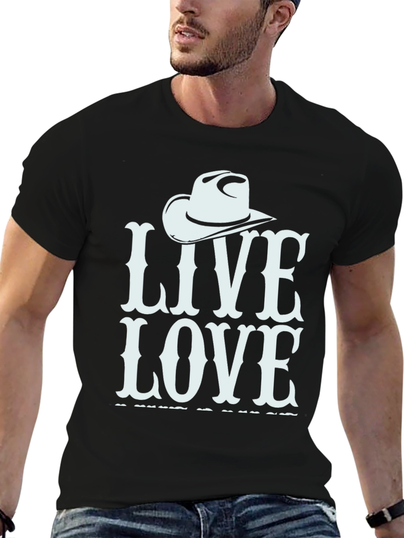 Live Love Rodeo T-Shirt Black