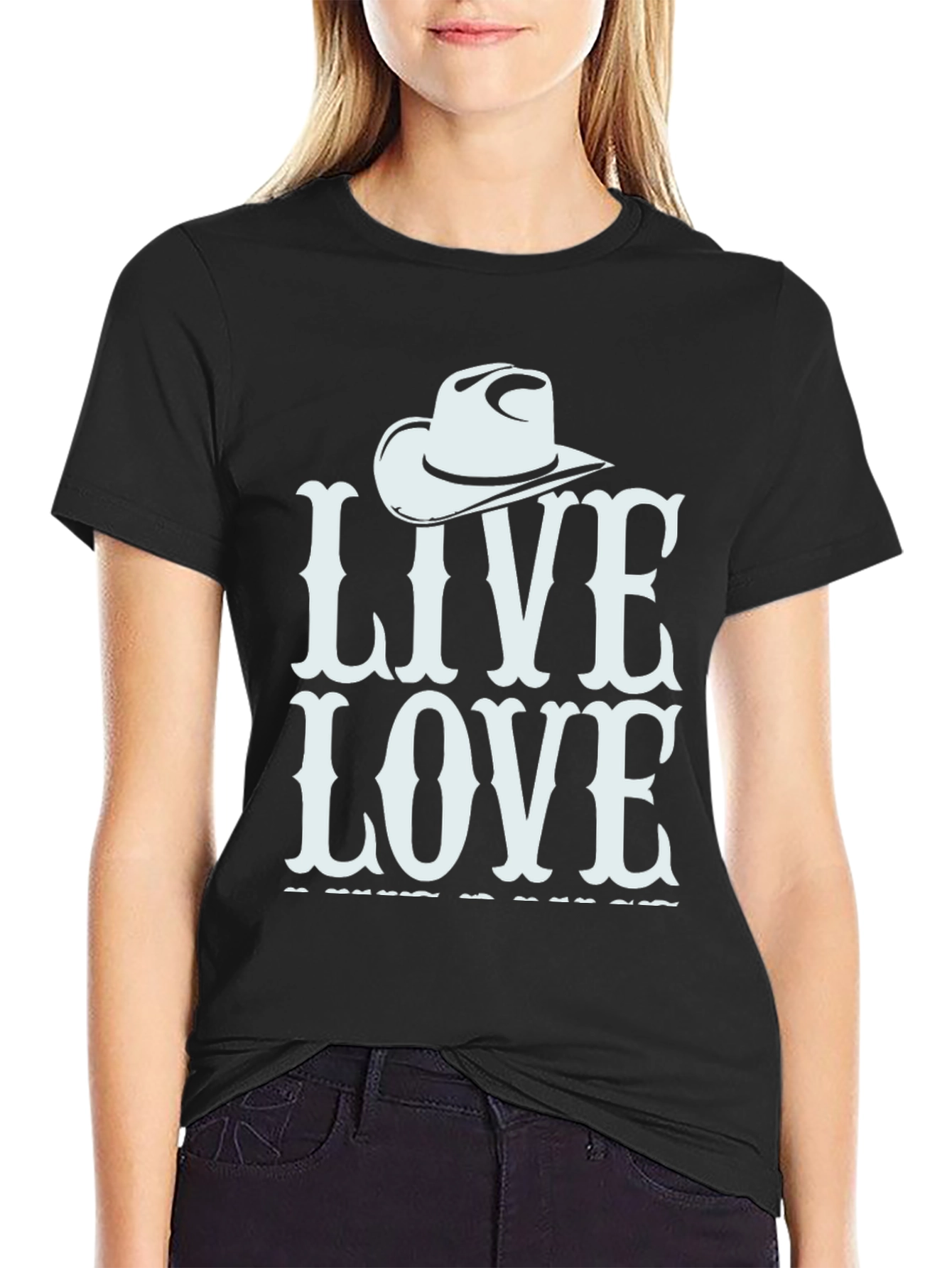 Live Love Rodeo T-Shirt Black