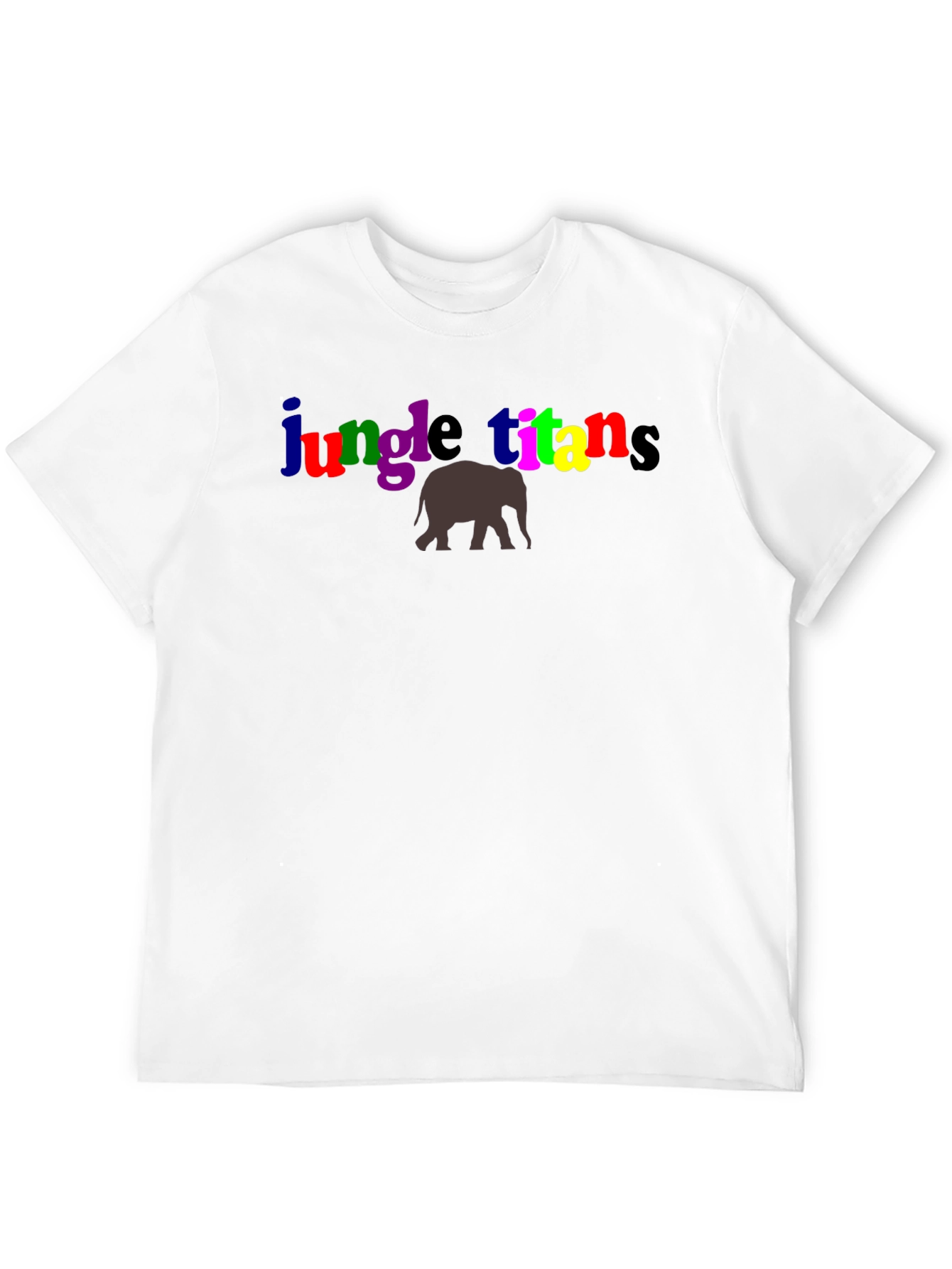 Jungle Titans T-Shirt with Elephant Graphic