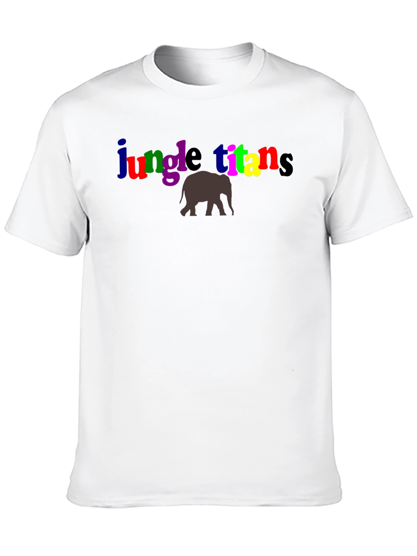 Jungle Titans T-Shirt with Elephant Graphic