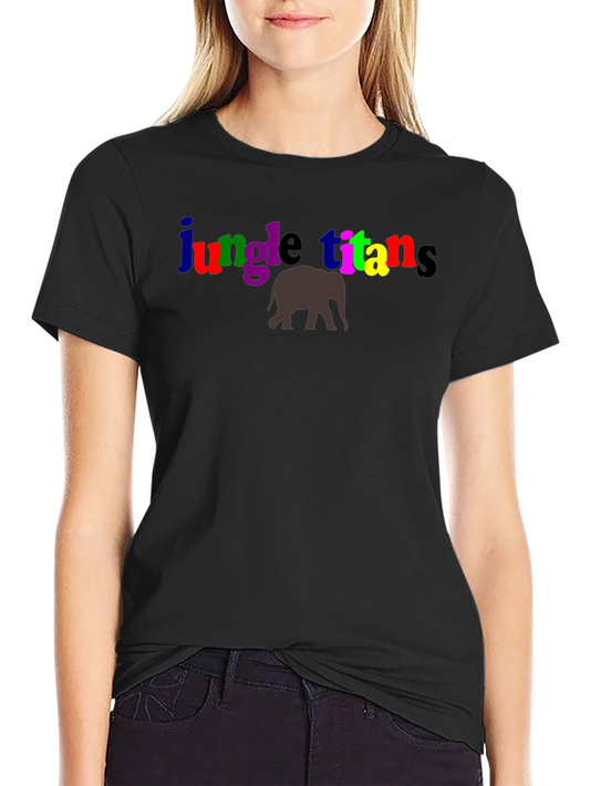 Jungle Titans T-Shirt with Elephant Graphic