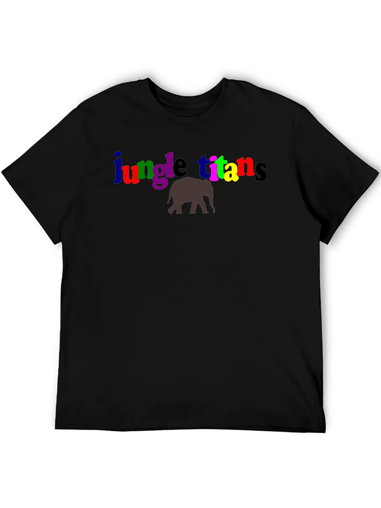 Jungle Titans T-Shirt with Elephant Graphic