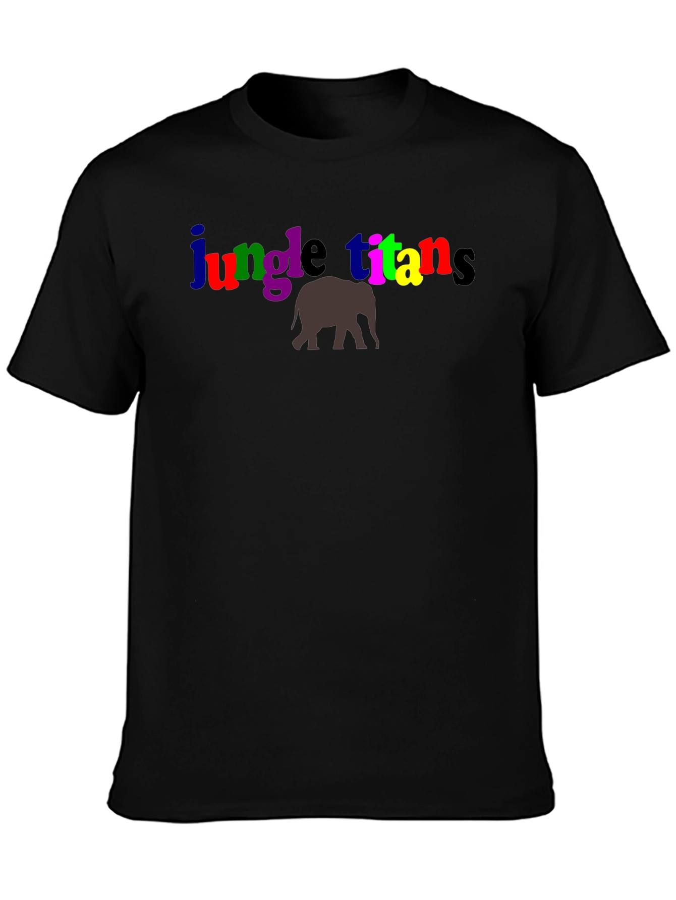 Jungle Titans T-Shirt with Elephant Graphic