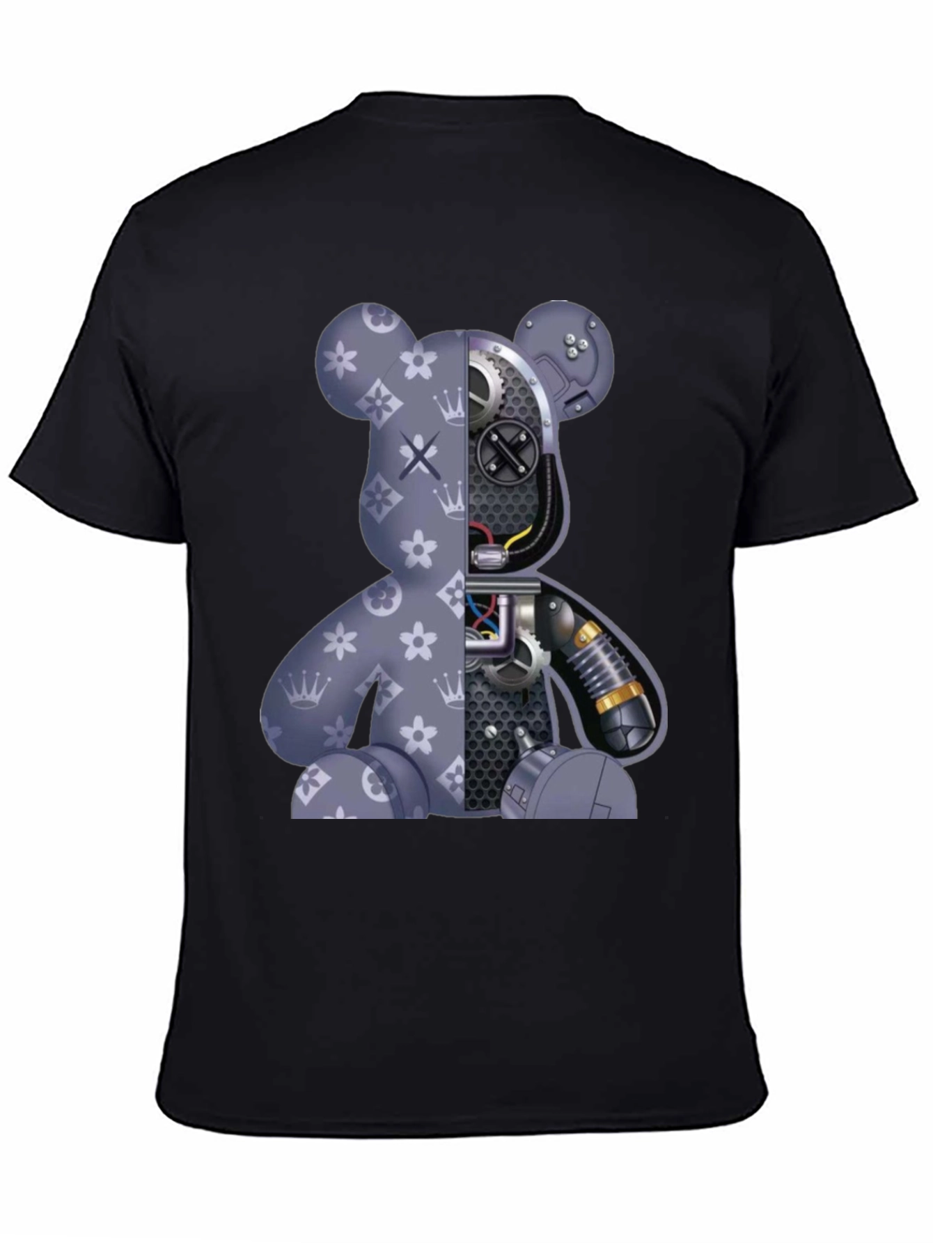 Robot Bear Graphic T-Shirt