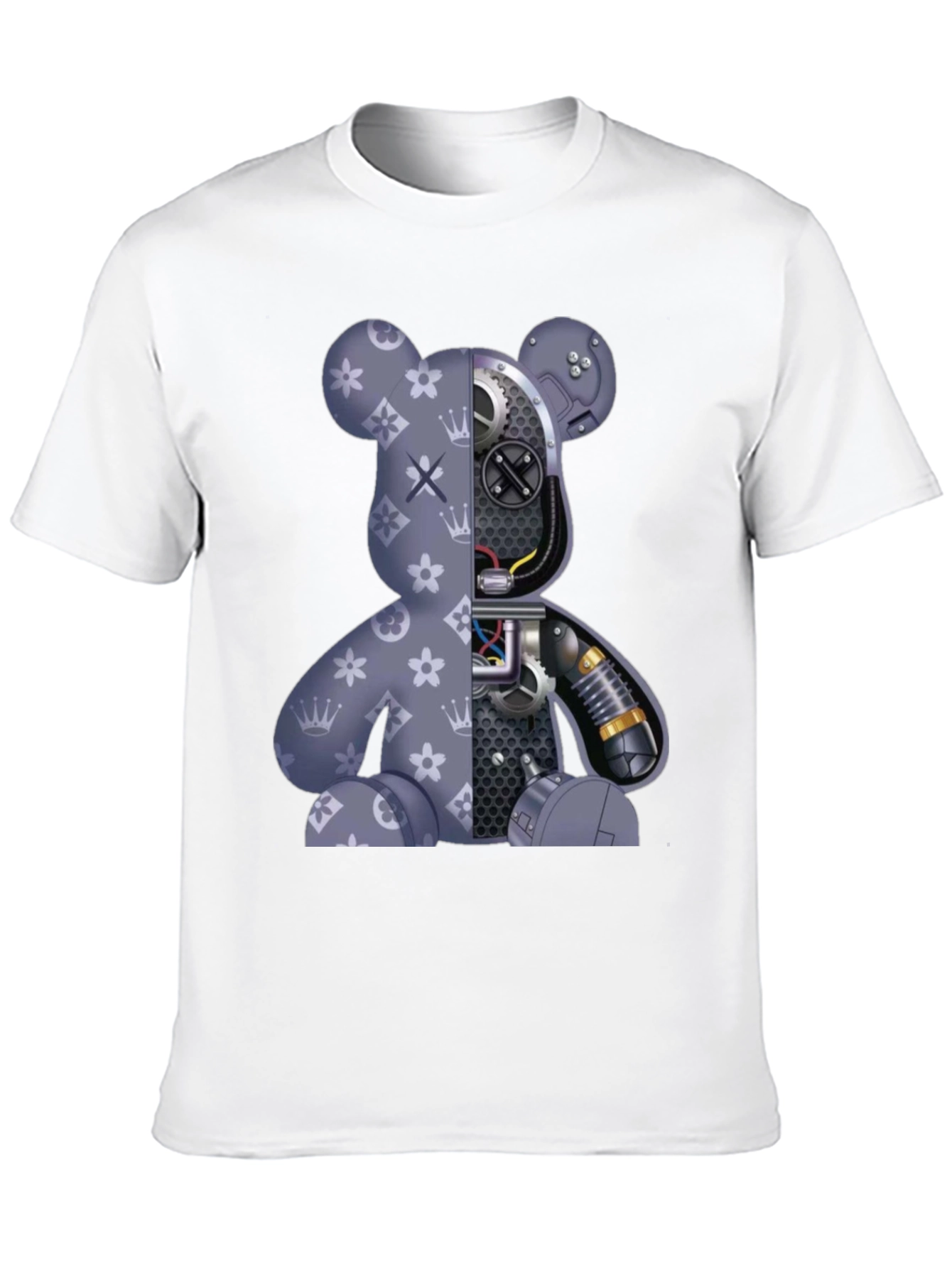 Robot Bear Graphic T-Shirt