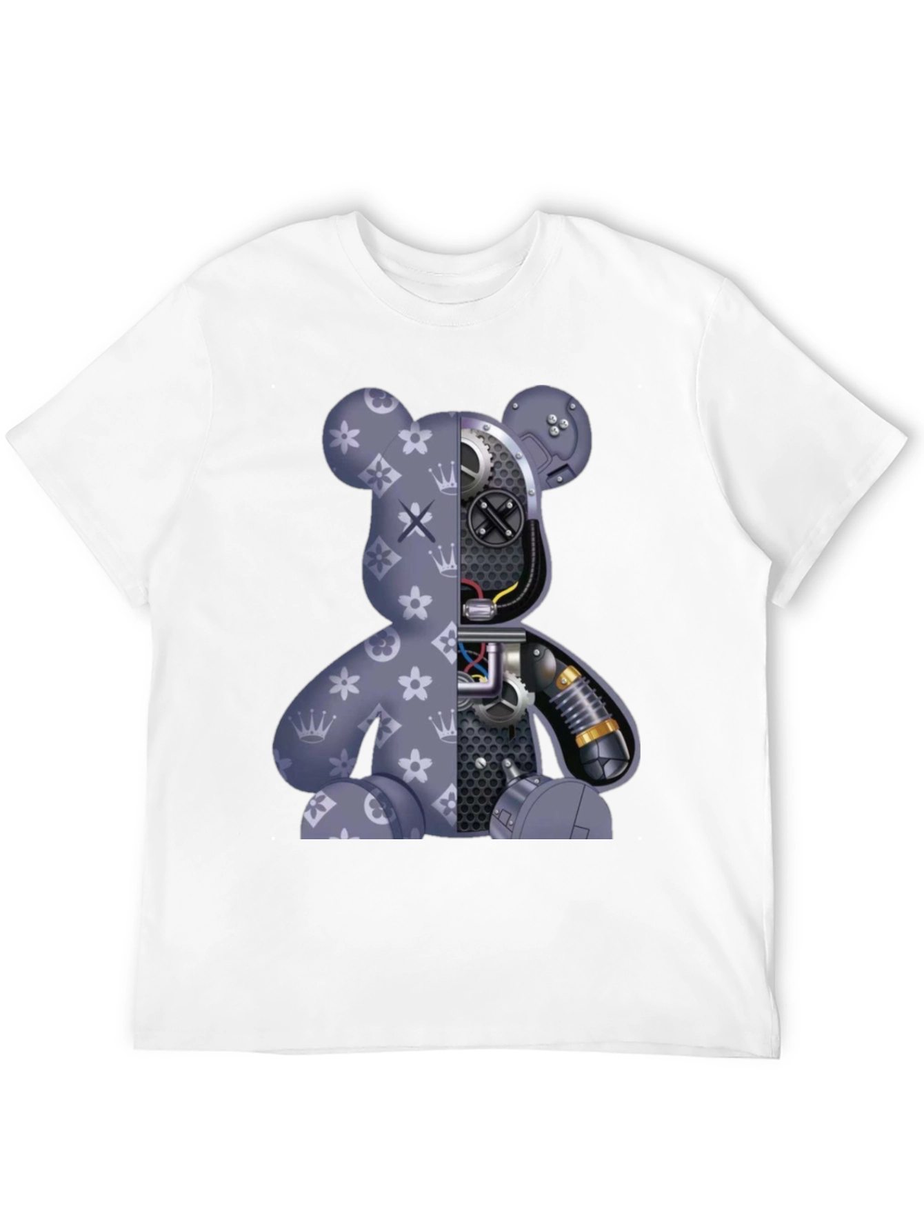 Robot Bear Graphic T-Shirt