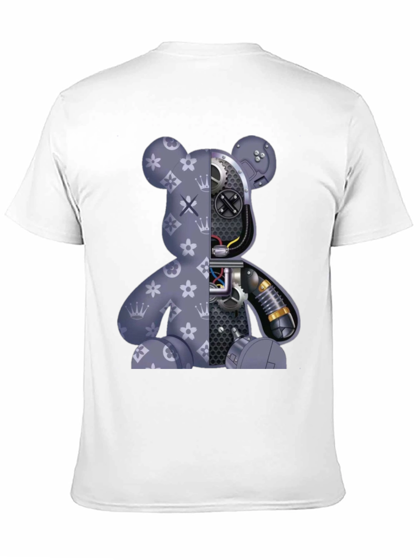 Robot Bear Graphic T-Shirt
