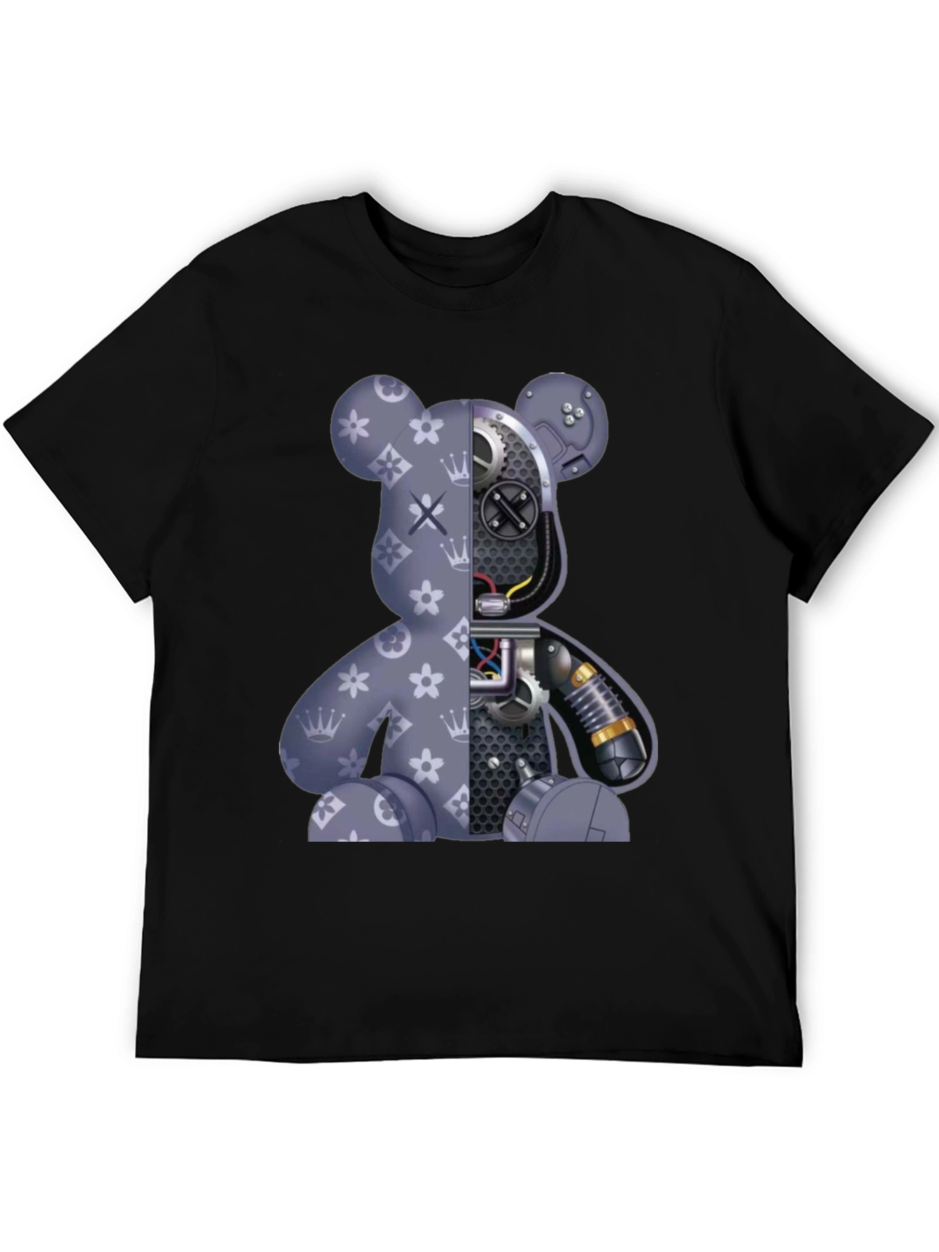 Robot Bear Graphic T-Shirt