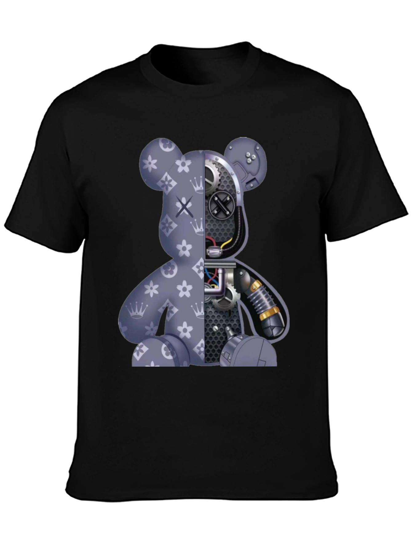 Robot Bear Graphic T-Shirt