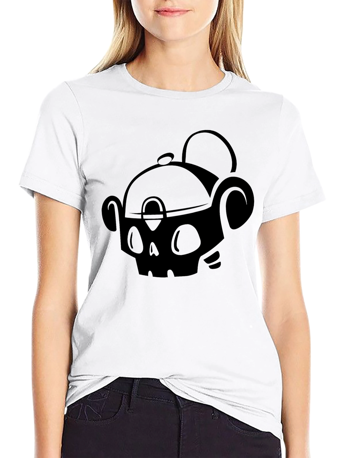 Skull Design Black T-Shirt