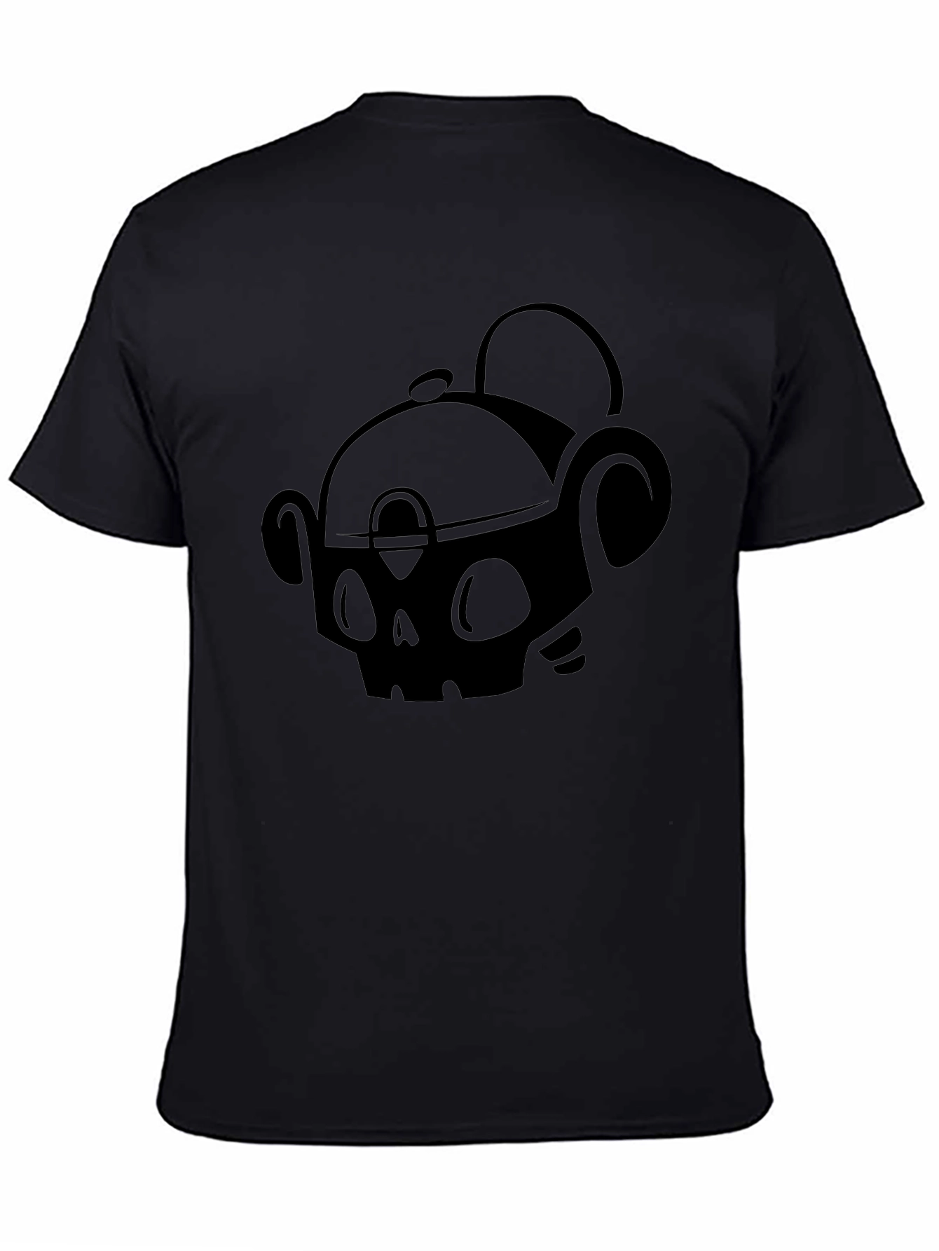 Skull Design Black T-Shirt
