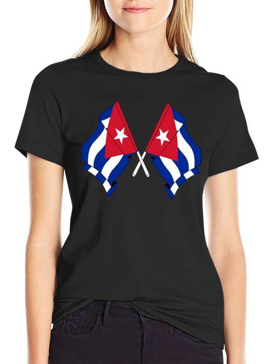 Cuban Flag Graphic Tee - Stylish & Patriotic