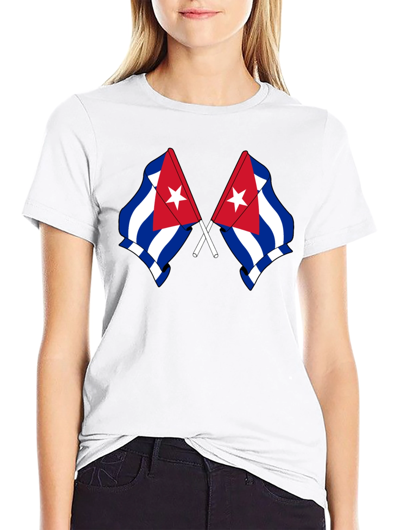 Cuban Flag Graphic Tee - Stylish & Patriotic