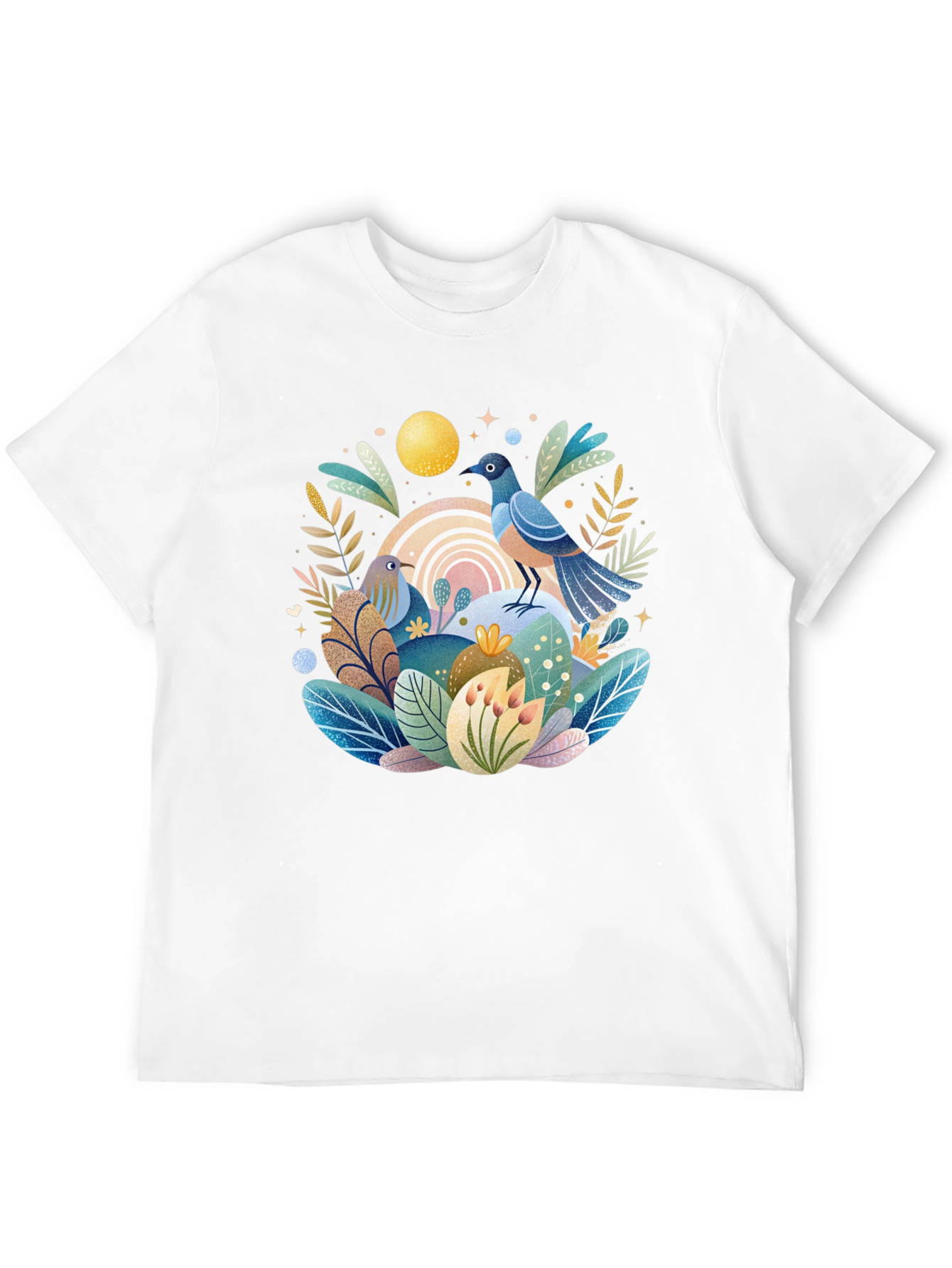 Nature Birds Graphic T-Shirt - Stylish Casual Wear