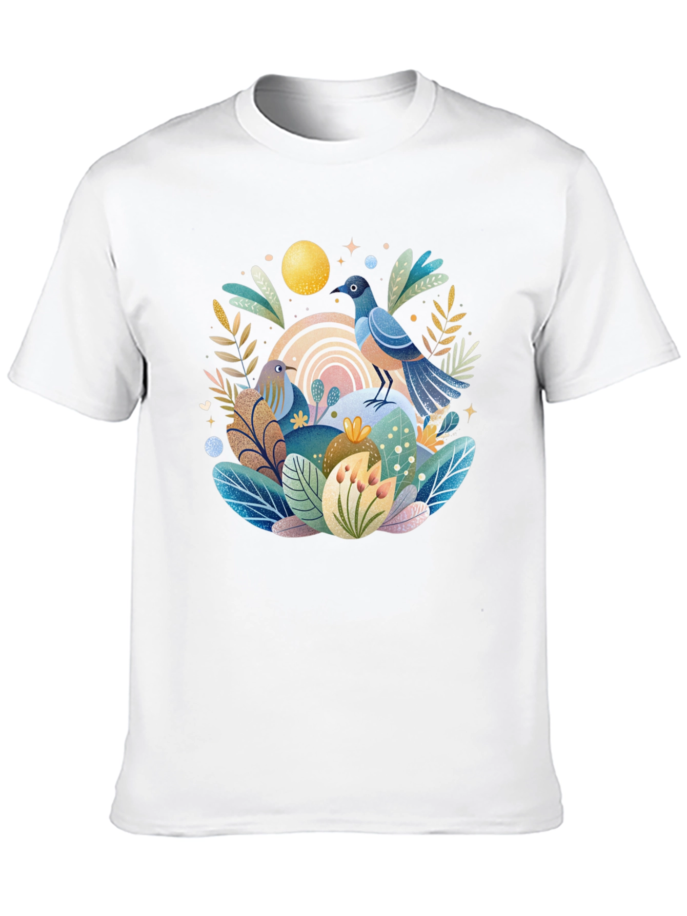 Nature Birds Graphic T-Shirt - Stylish Casual Wear