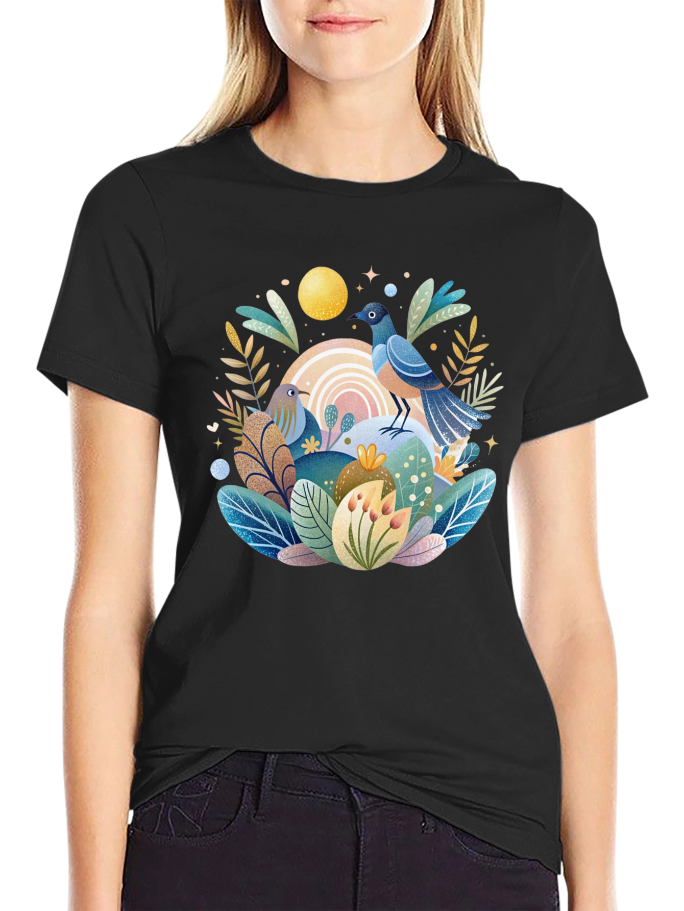 Nature Birds Graphic T-Shirt - Stylish Casual Wear