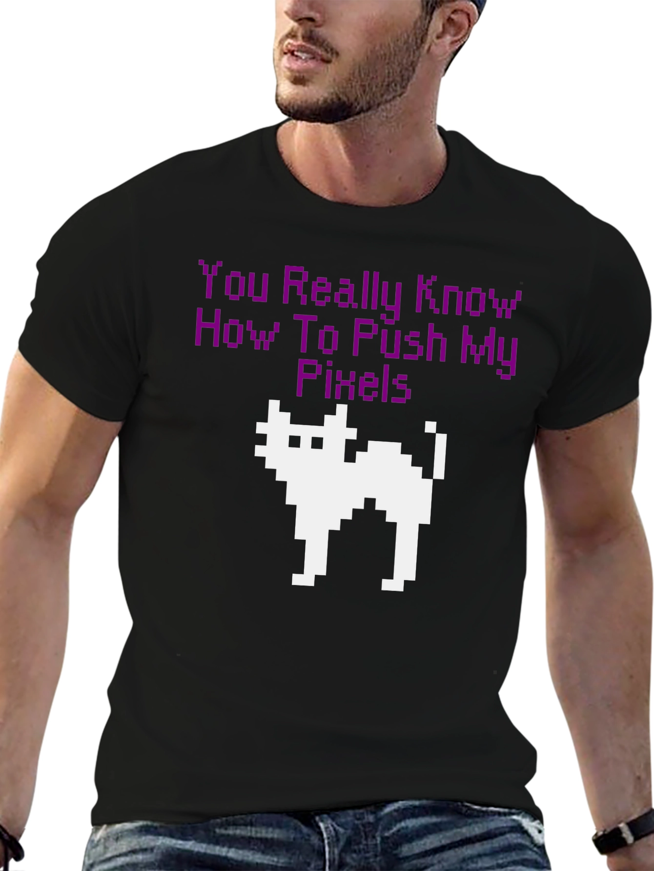 Pixel Cat T-Shirt - Gamer Style Tee