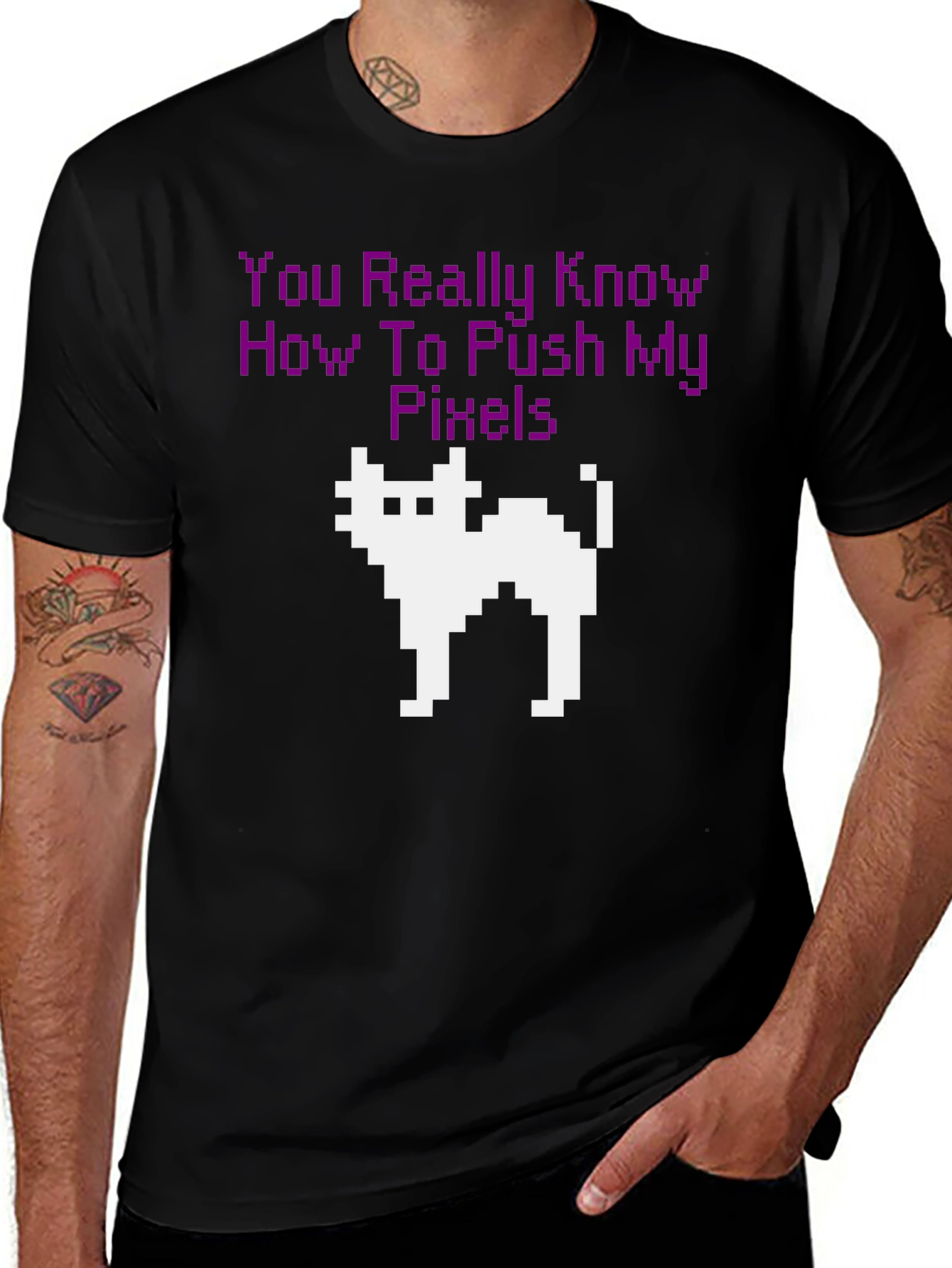 Pixel Cat T-Shirt - Gamer Style Tee