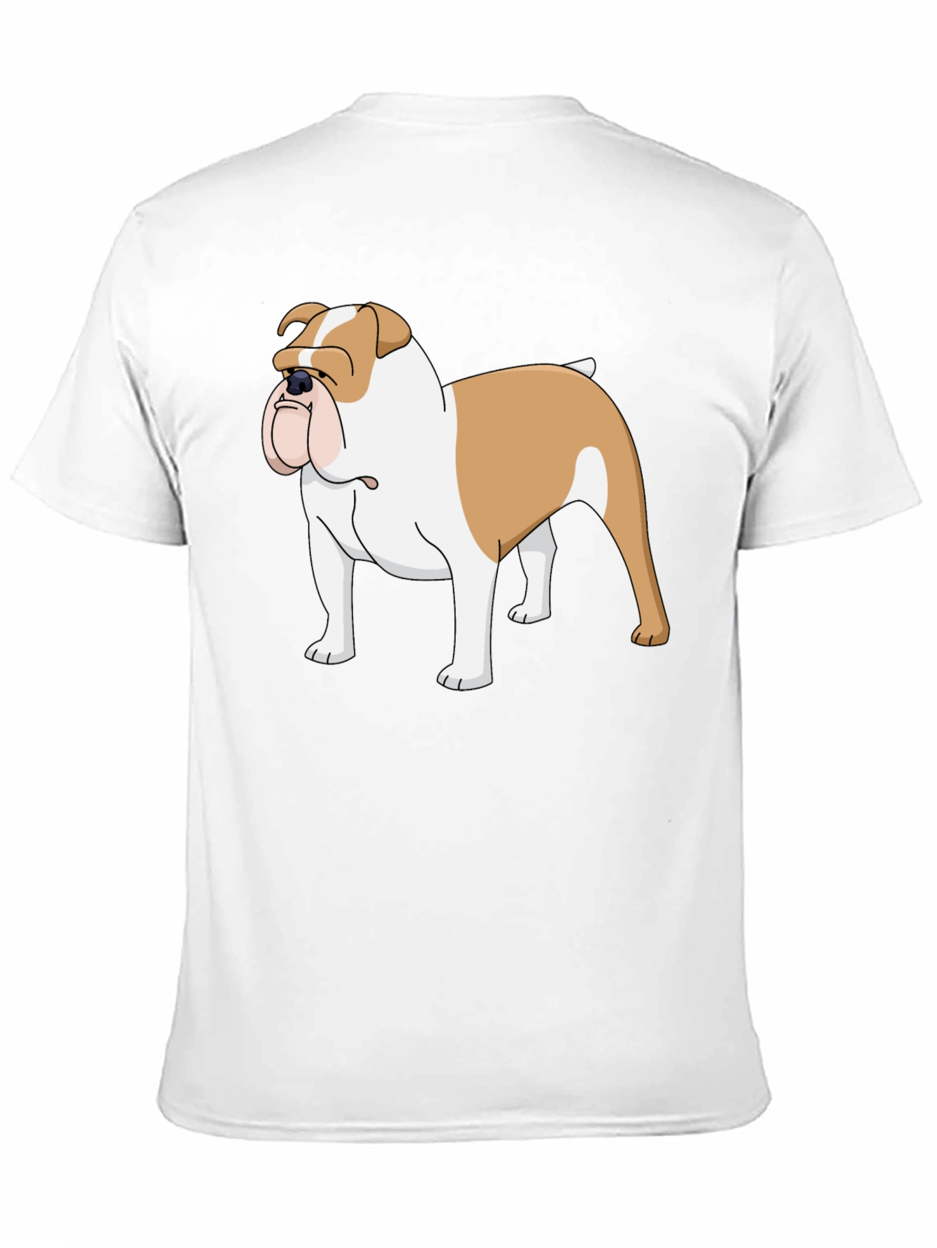 Bulldog Graphic Tee - Mens Black Cotton T-Shirt
