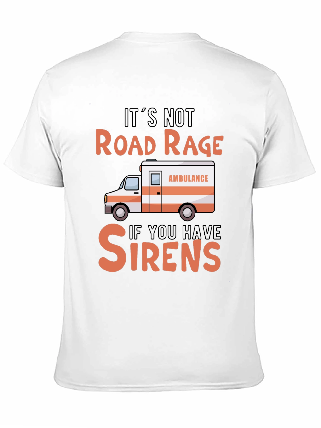 Road Rage Sirens Black Graphic T-Shirt