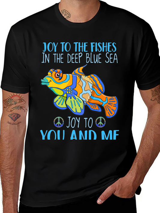 Joy to the Fishes Graphic T-Shirt