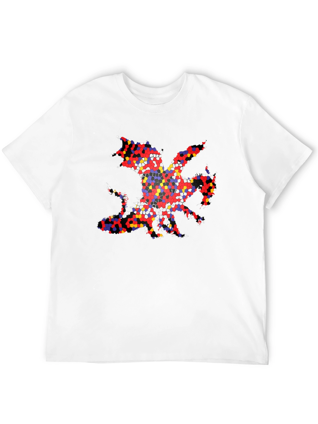 Welsh Dragon T-Shirt - Mosaic Design