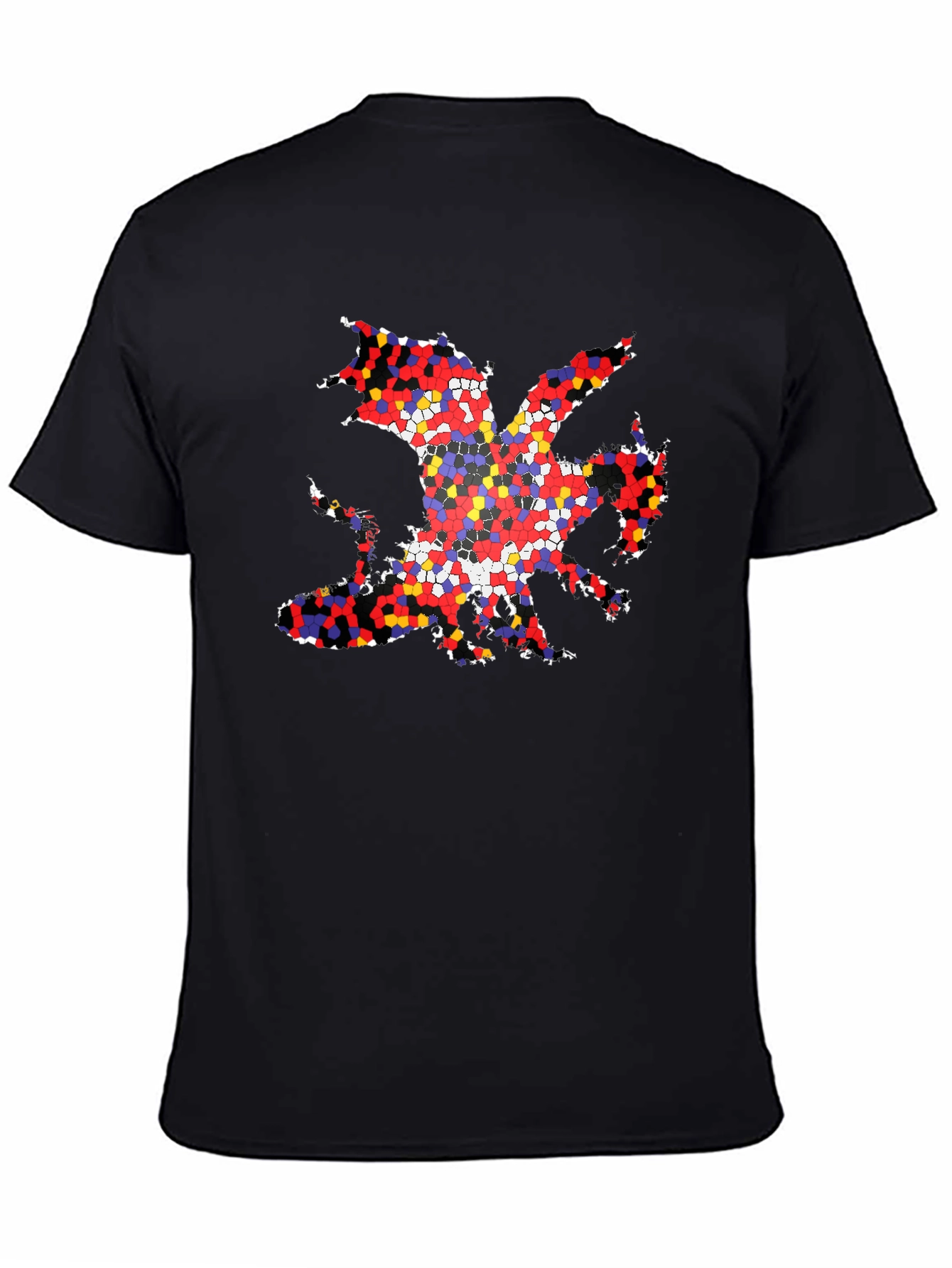 Welsh Dragon T-Shirt - Mosaic Design