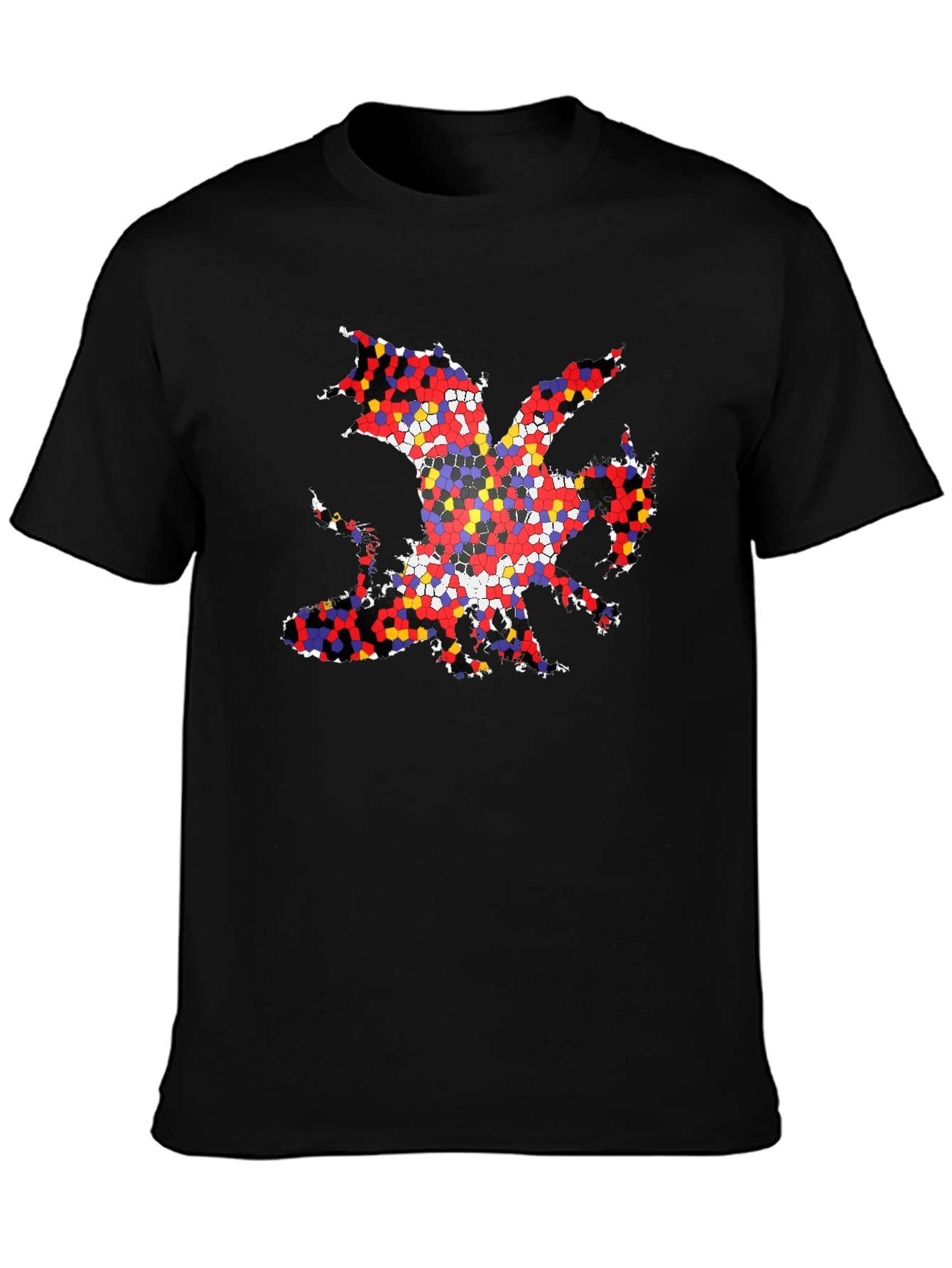 Welsh Dragon T-Shirt - Mosaic Design