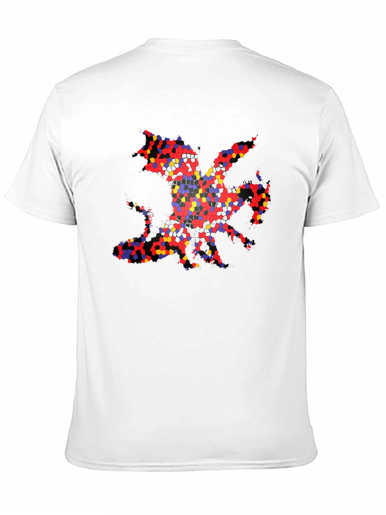 Welsh Dragon T-Shirt - Mosaic Design